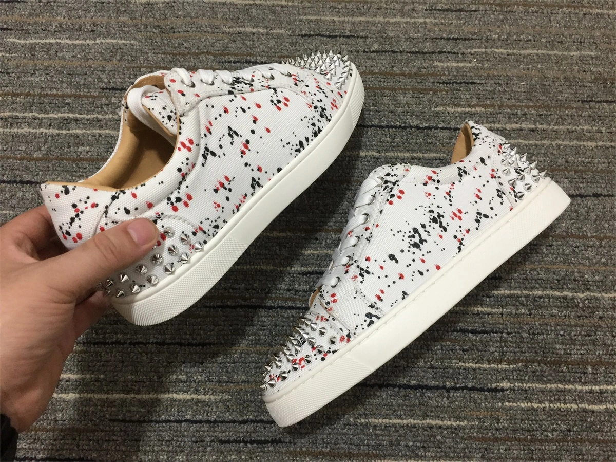 Stretchable Men C*hristian L*ouboutin Low Top Sneaker 5123