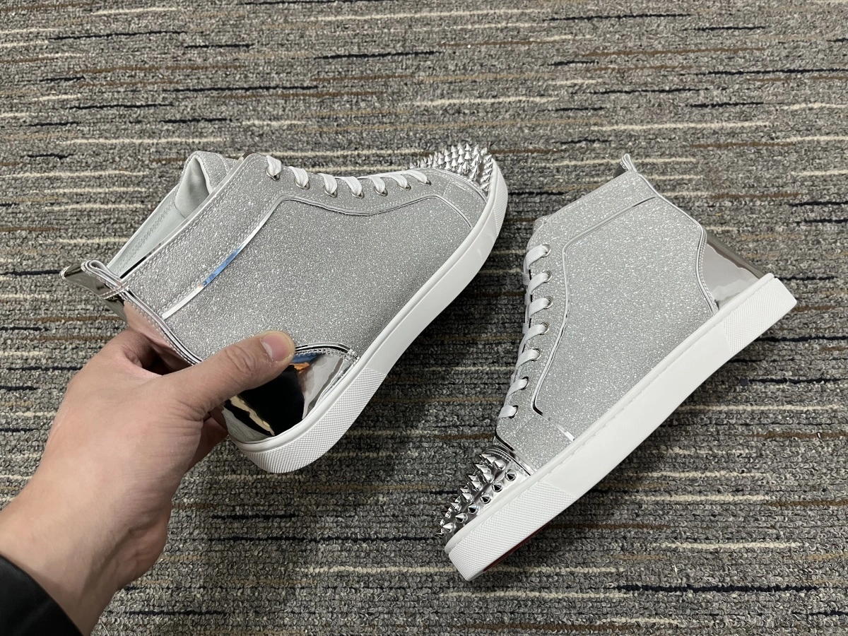 Men C*hristian L*ouboutin Top Sneakers High CL221230- WaterResistant 5084