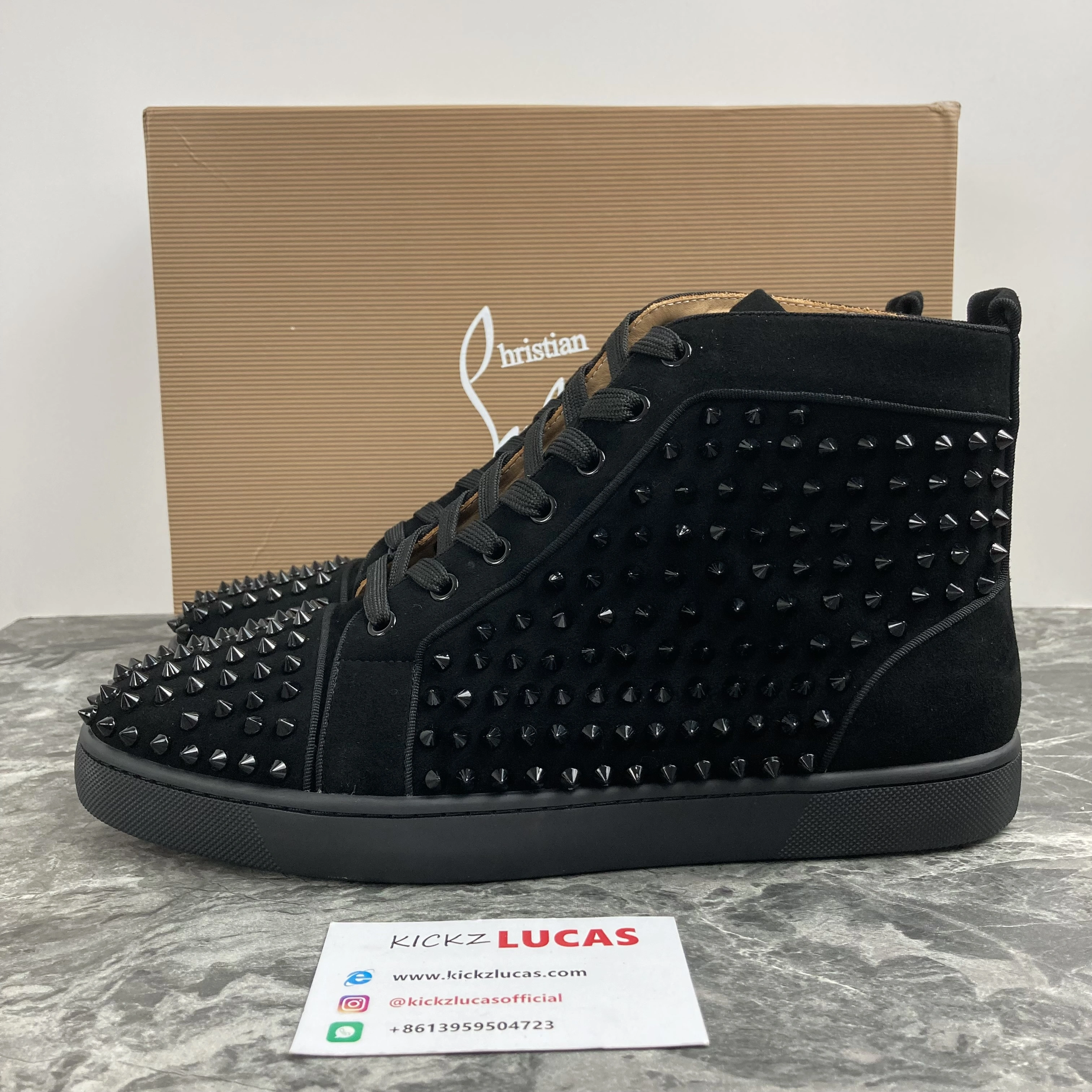 Men C*hristian L*ouboutin Top Sneakers High CL230325- Contemporary 5083