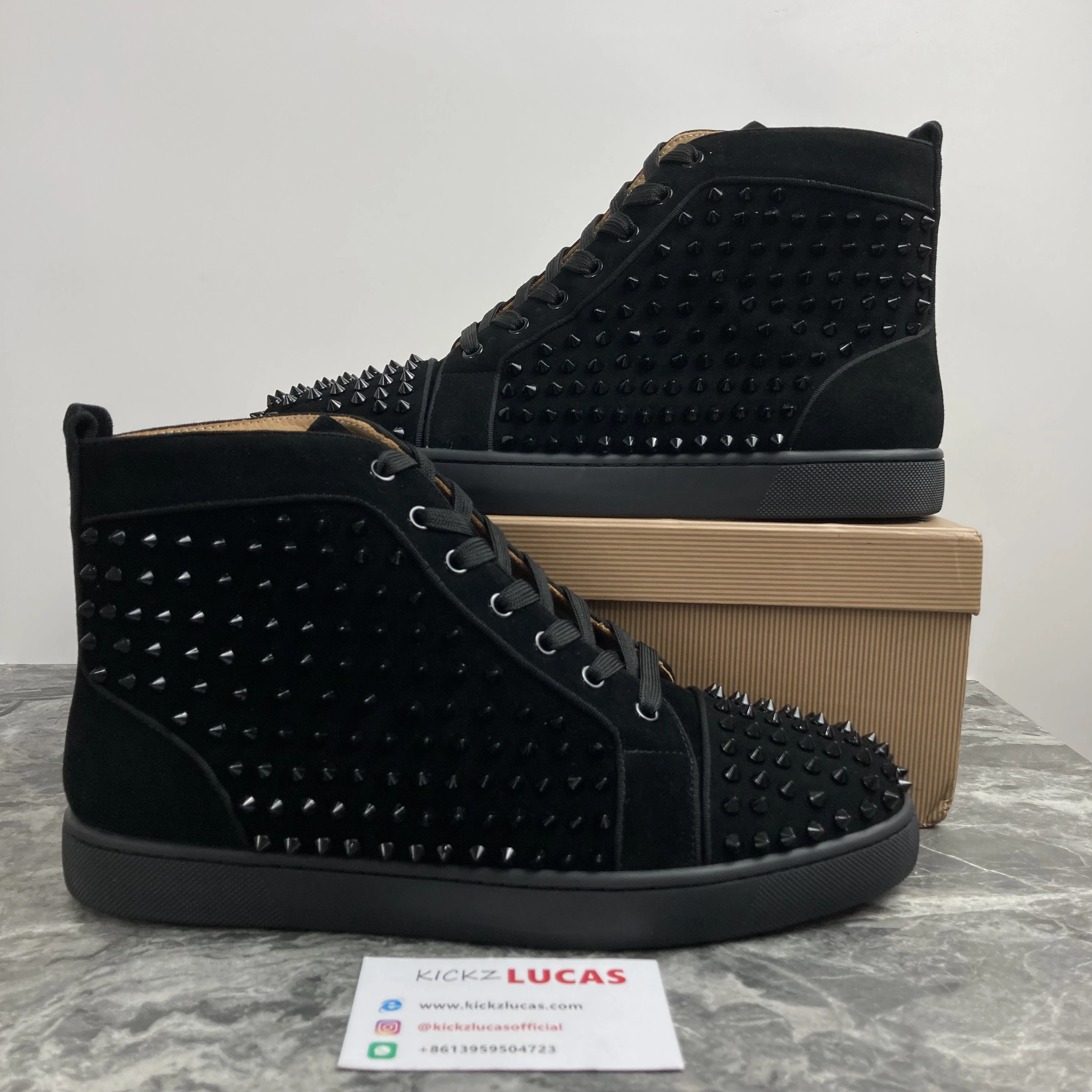 Men C*hristian L*ouboutin Top Sneakers High CL230325- Contemporary 5083
