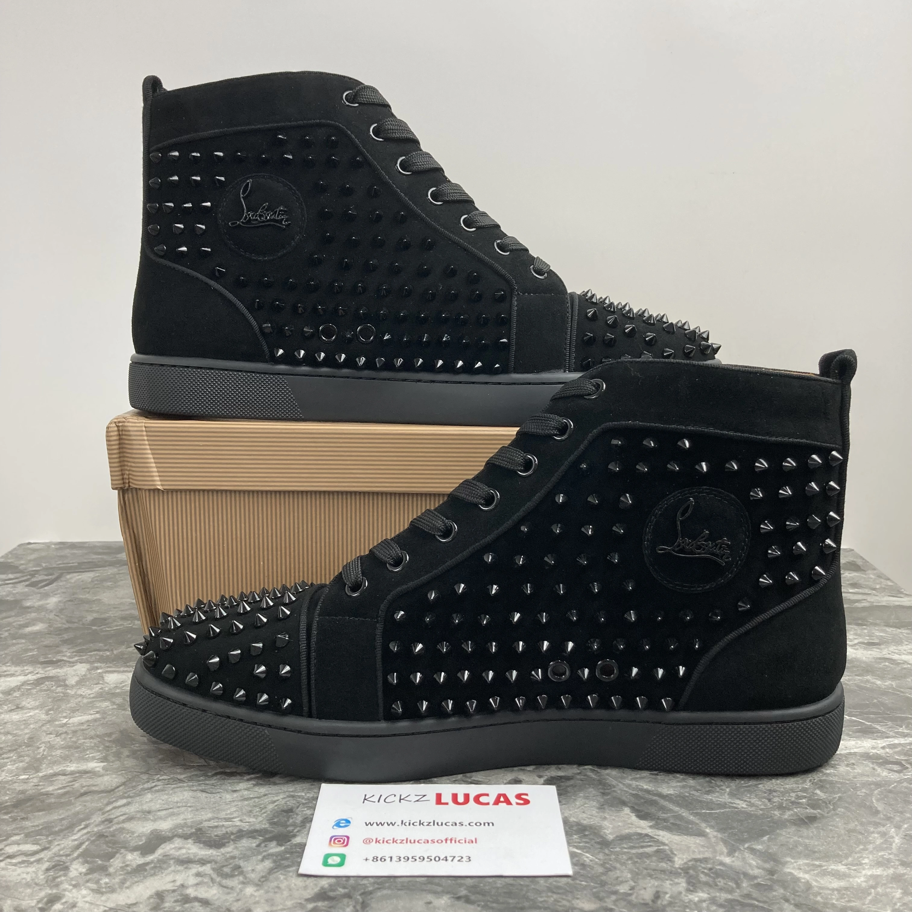 Men C*hristian L*ouboutin Top Sneakers High CL230325- Contemporary 5083
