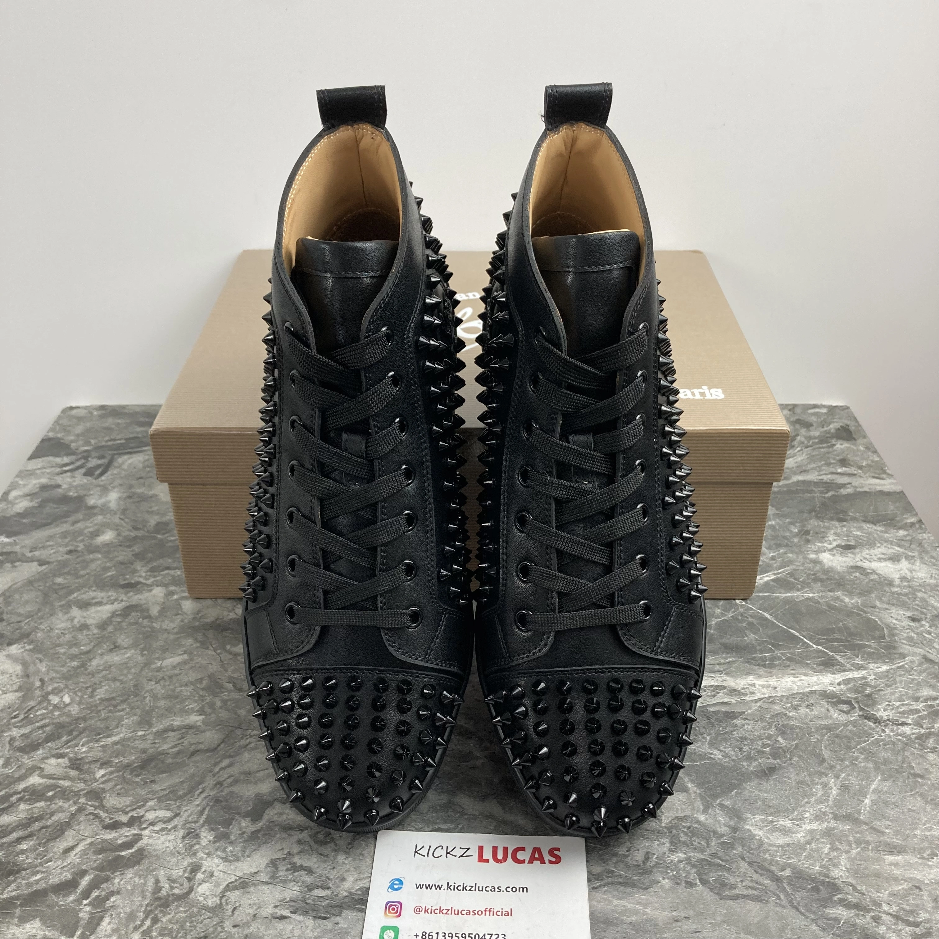 Modern Men C*hristian L*ouboutin Top Sneakers High CL230412- 5079