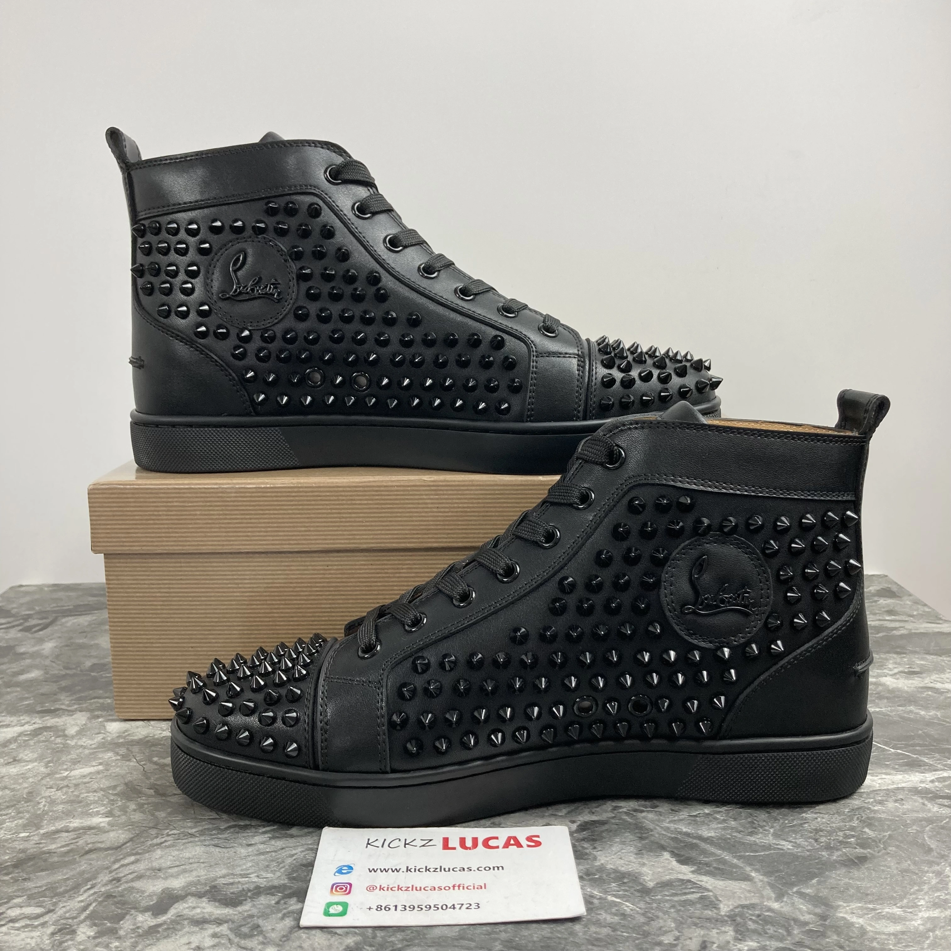 Modern Men C*hristian L*ouboutin Top Sneakers High CL230412- 5079