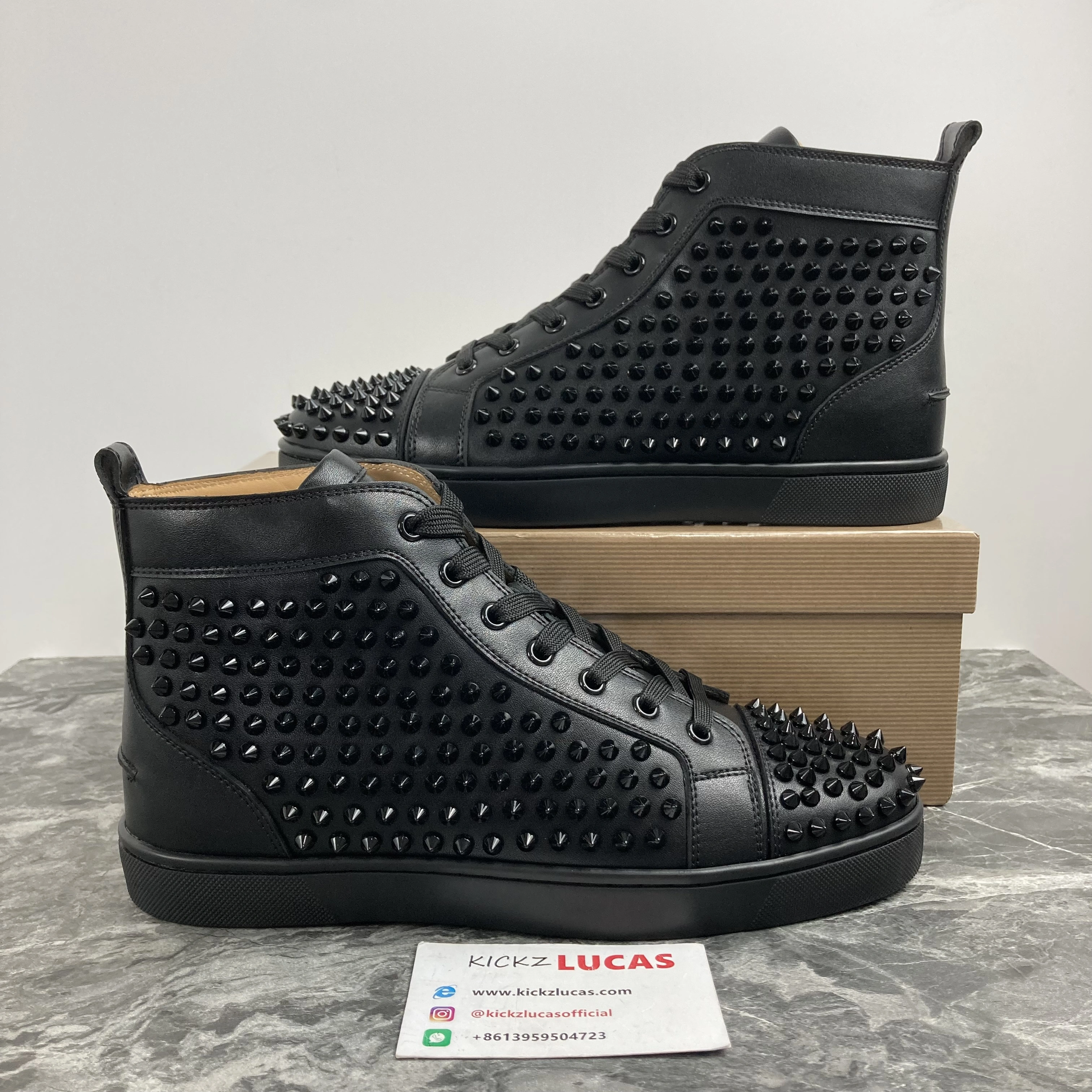 Modern Men C*hristian L*ouboutin Top Sneakers High CL230412- 5079