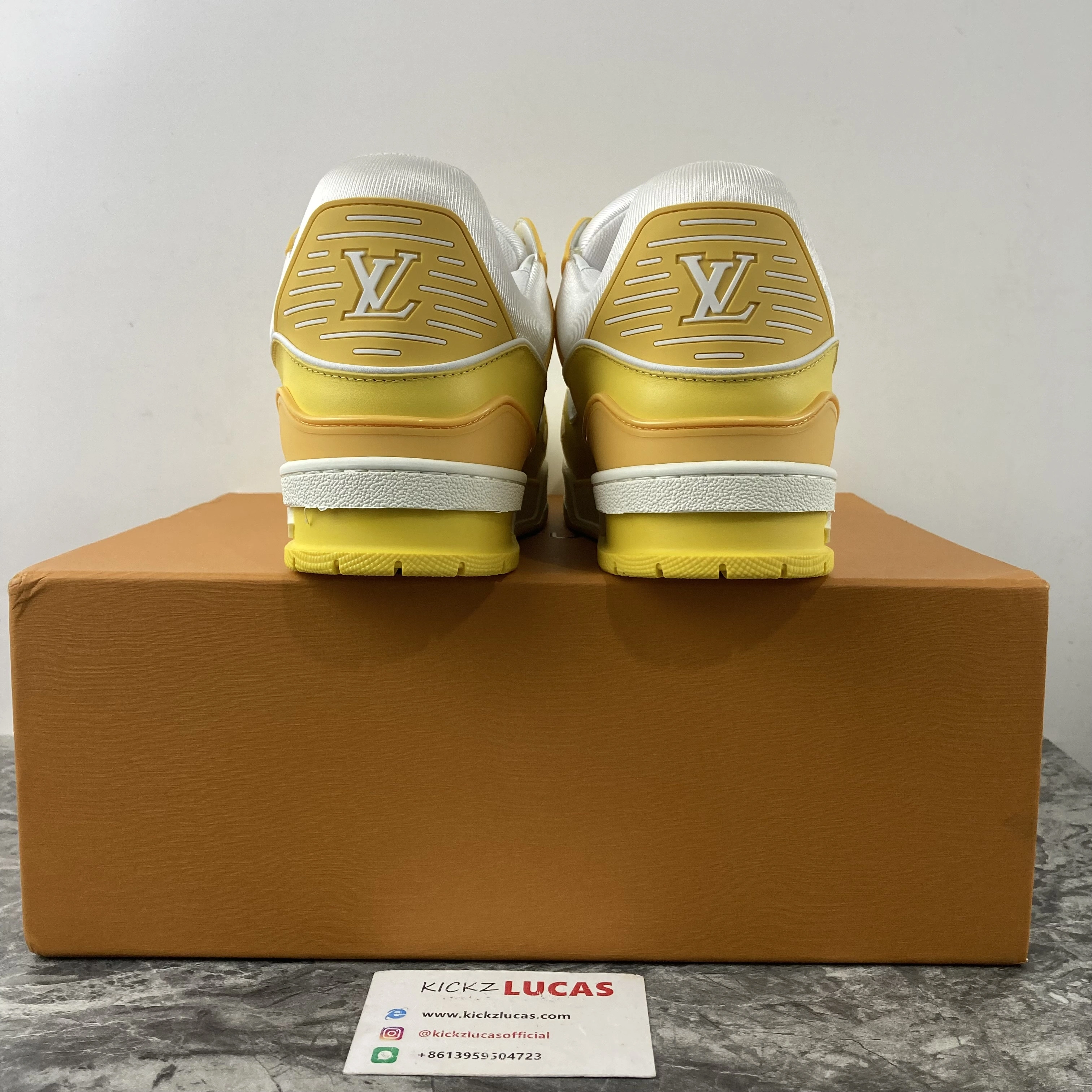 Resilient Men L*ouis V*uitton Top Sneaker Trainer Blue White 221022- 4133