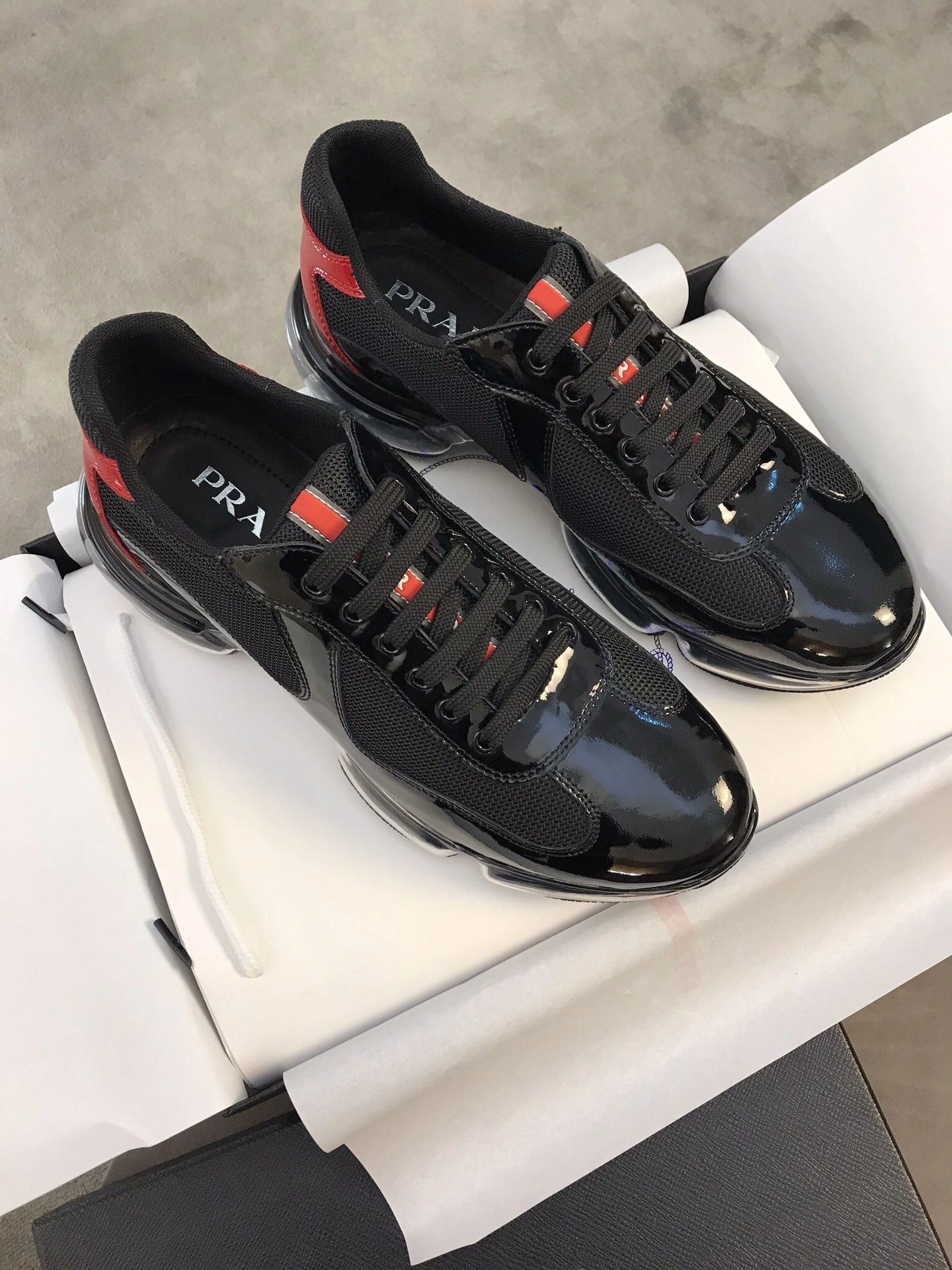 Comfortable Men P*rada Top Sneaker 6597