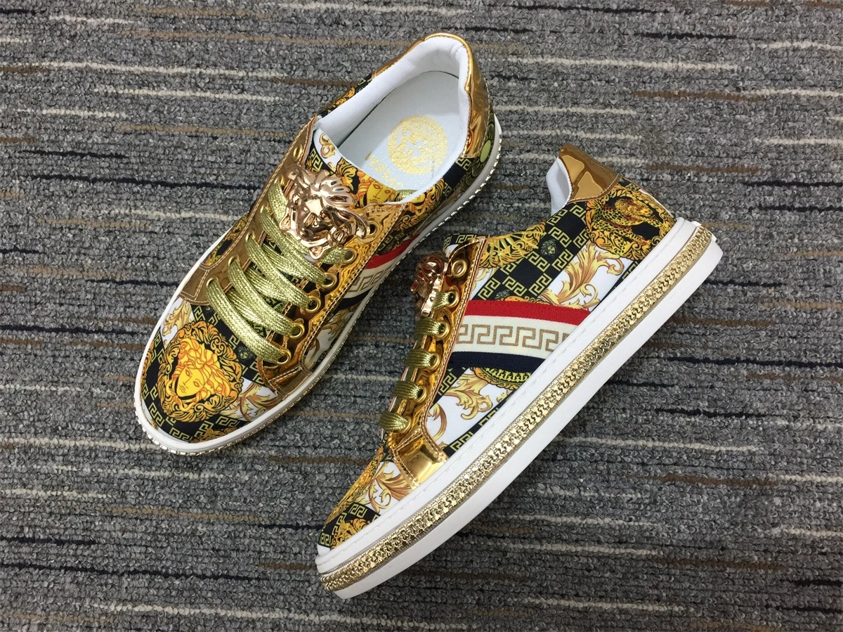 Men V*ersace Top Sneakers SmoothTexture 6665