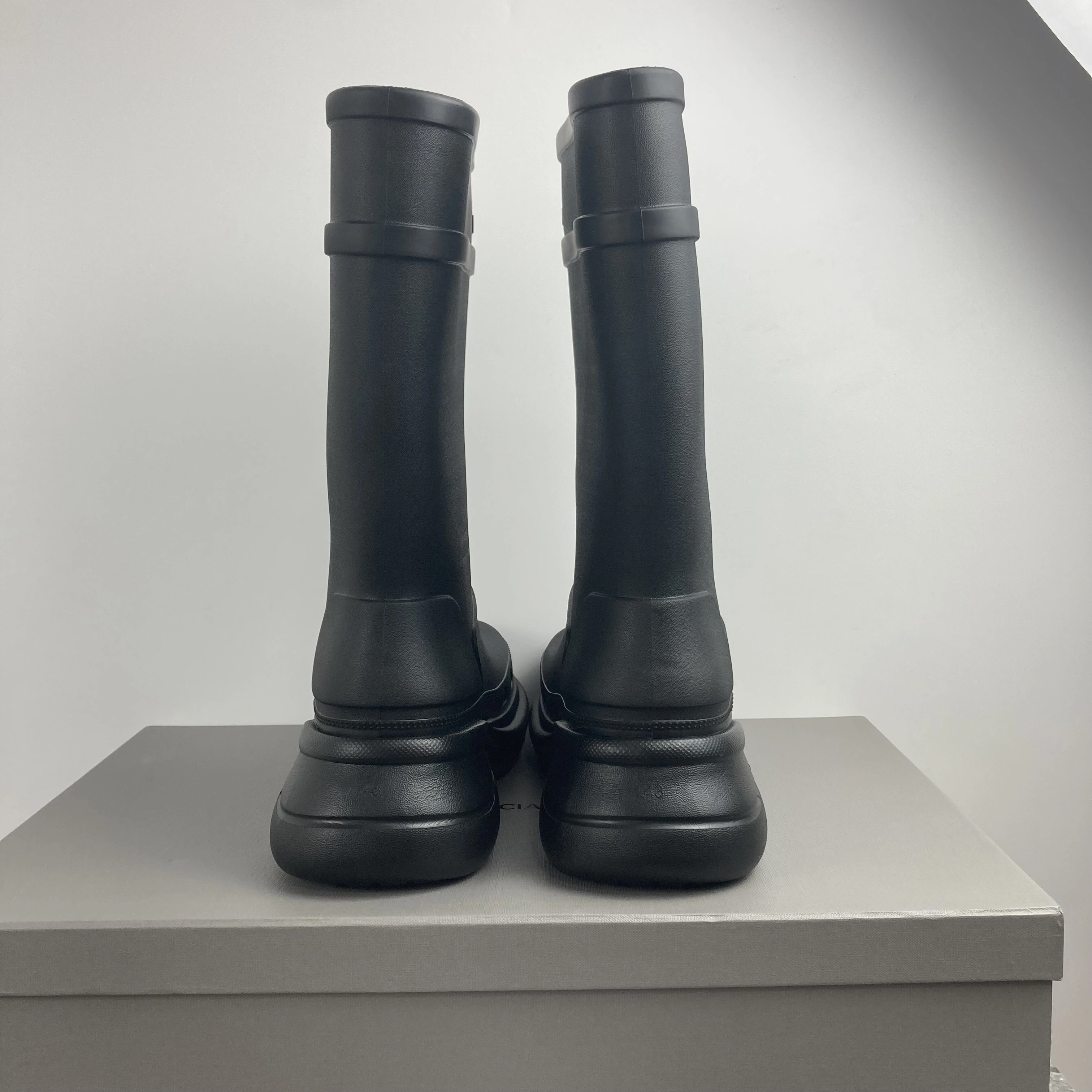 Stretchable Men Women B*alenciaga Boots black CL 4474