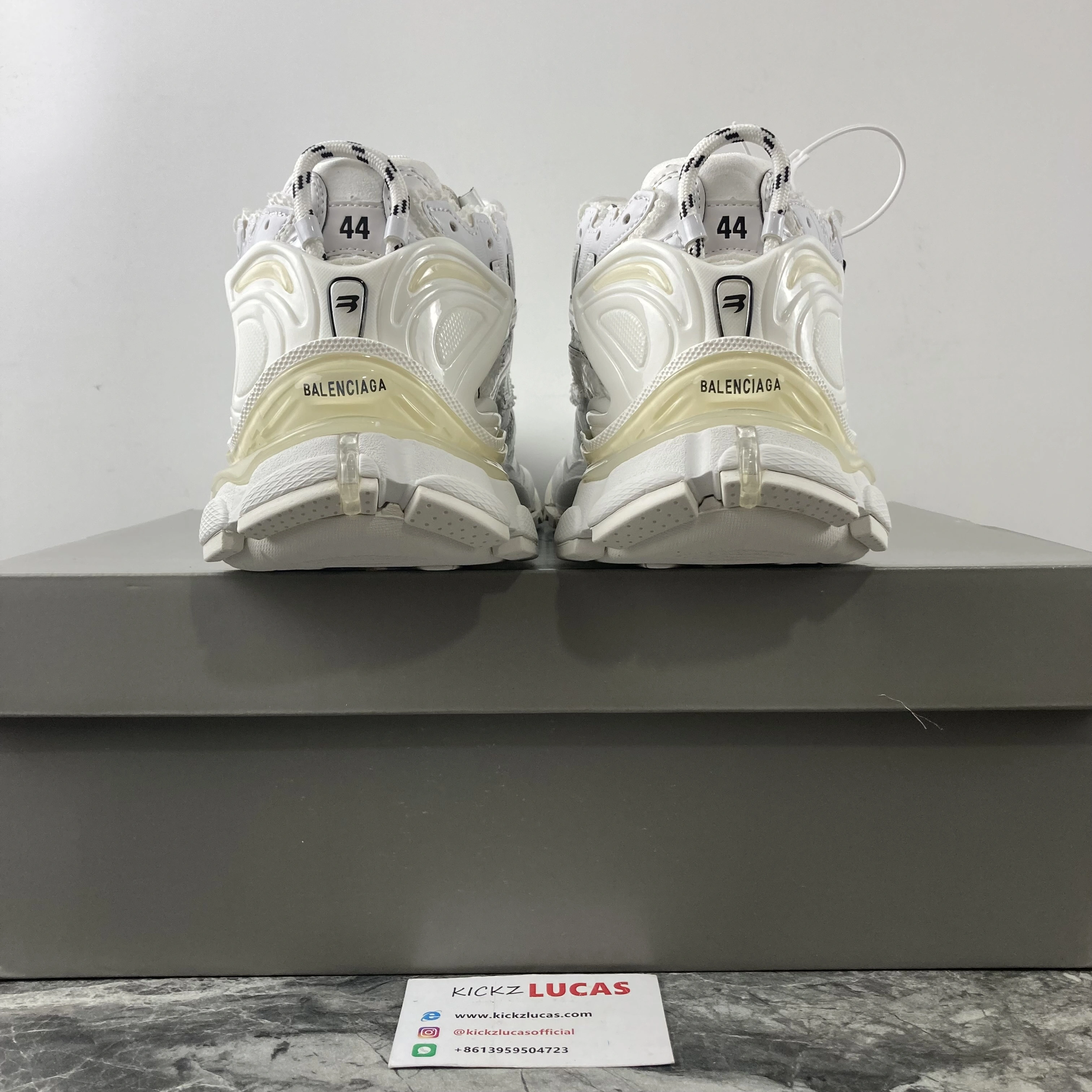Men Women B*alenciaga Runner White MK221021- Seasonal 4572