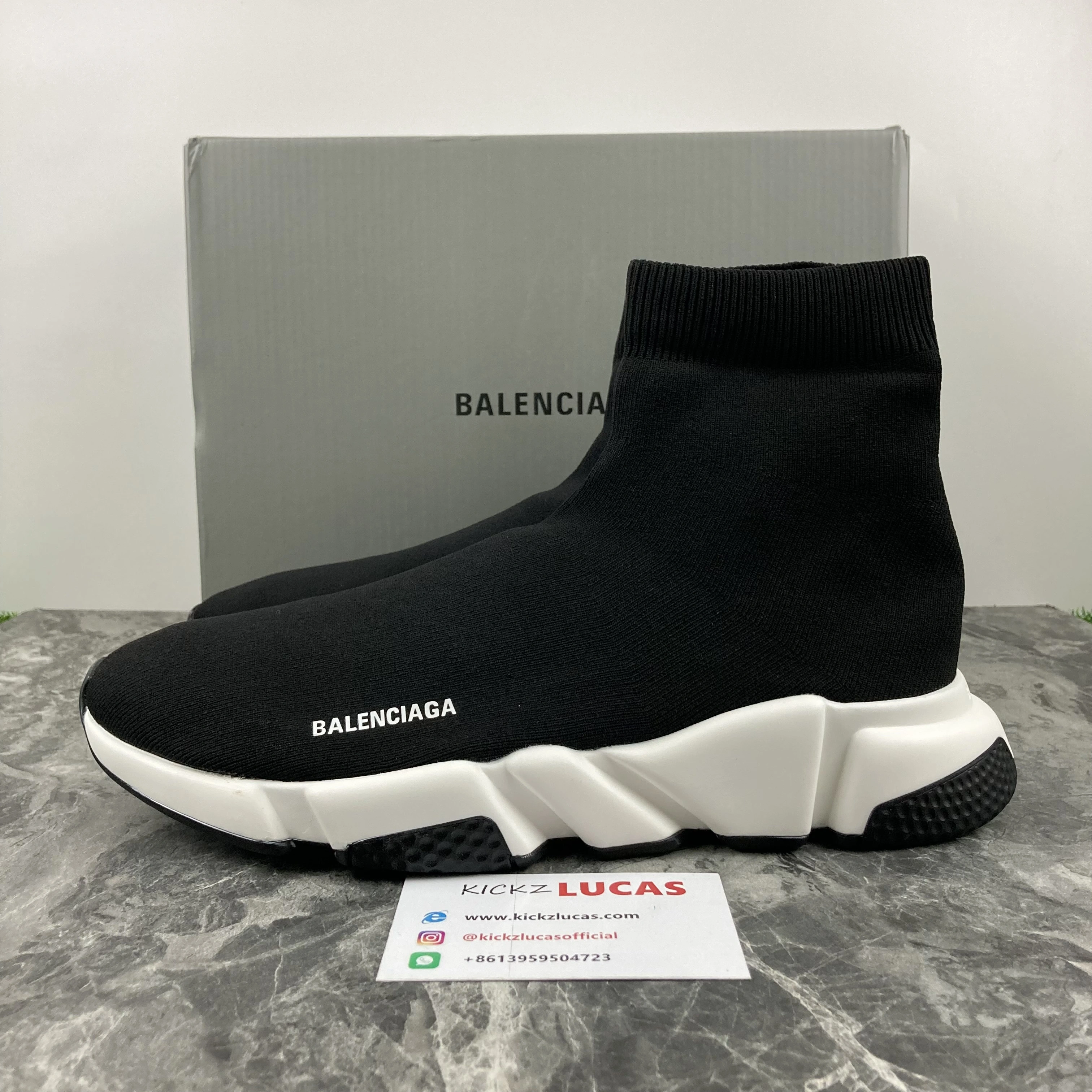 Sleek Men Women B*alenciaga Speed Top Sneaker KK230418- 4469