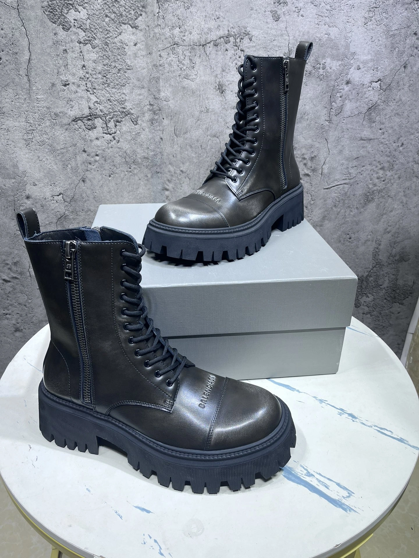 Men Women B*alenciaga Top Boots CP230312- Bright 4489