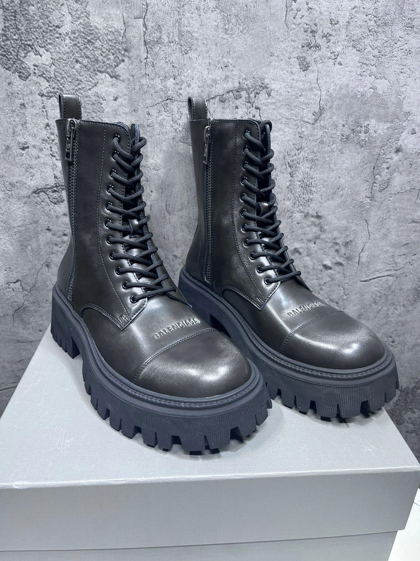 Men Women B*alenciaga Top Boots CP230312- Bright 4489