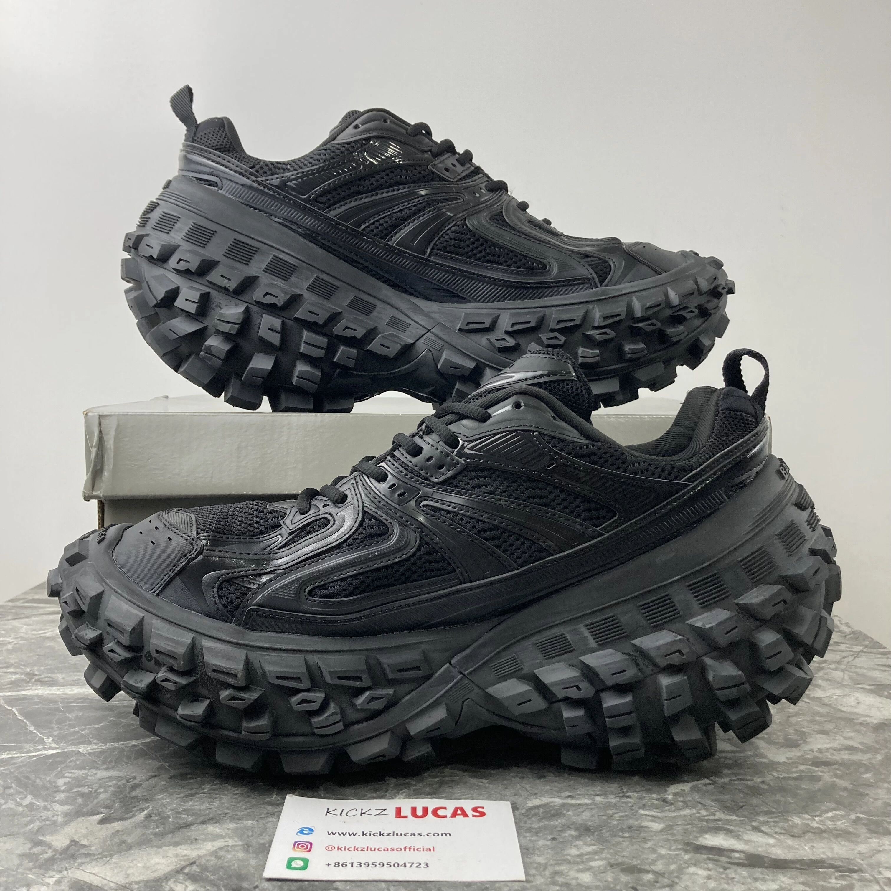 EasyMatch Men Women B*alenciaga Top Sneaker Defender black 4584