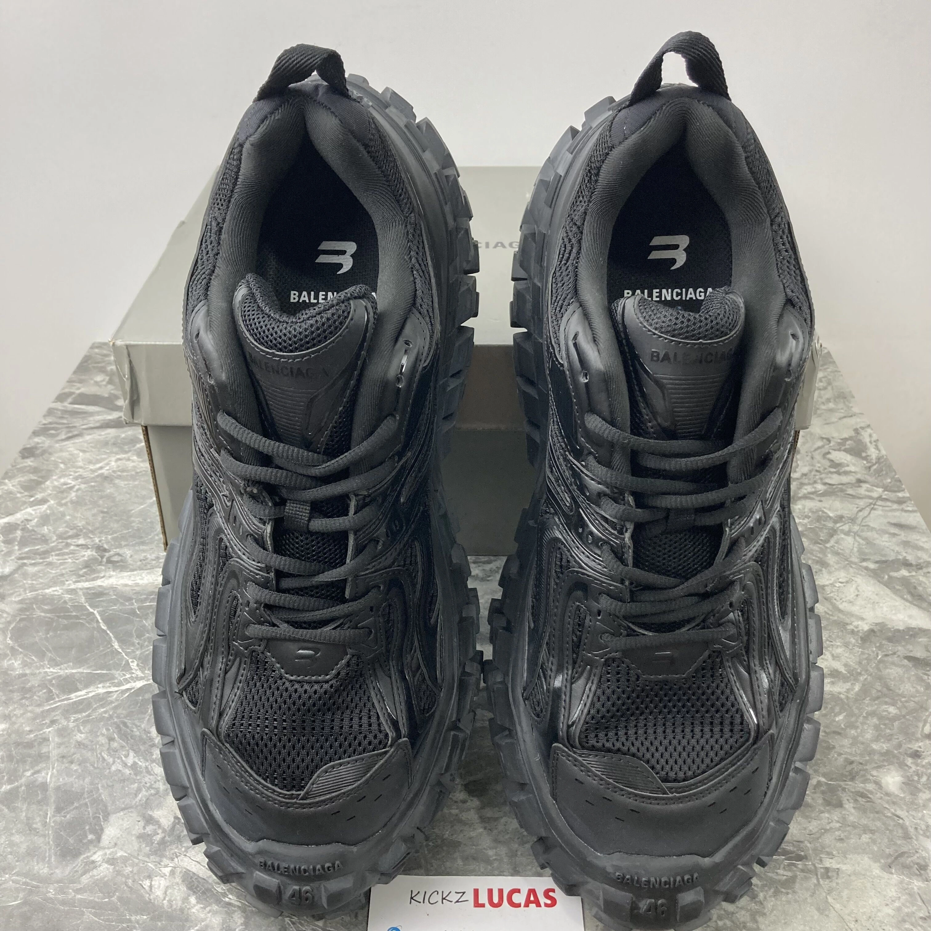 EasyMatch Men Women B*alenciaga Top Sneaker Defender black 4584