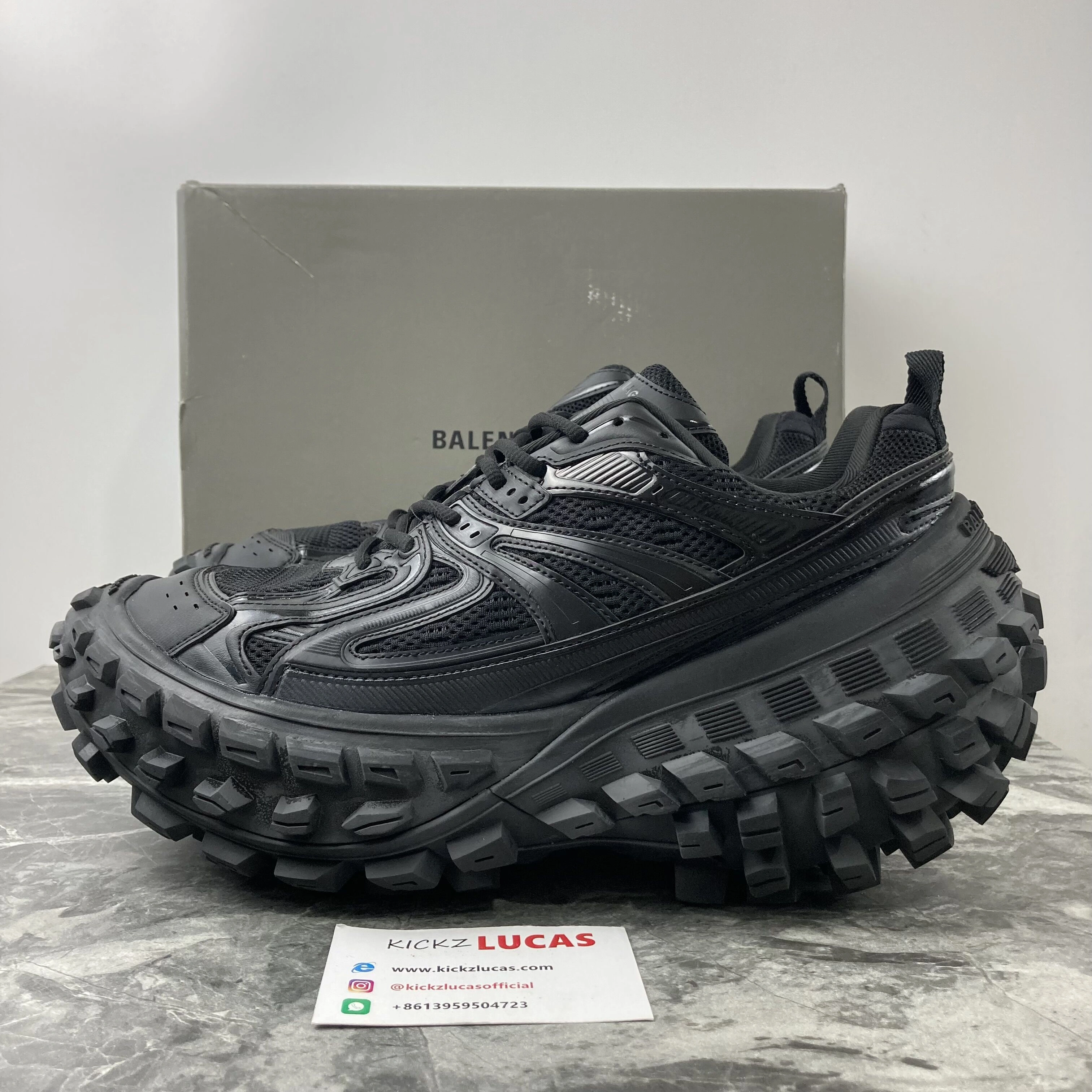 EasyMatch Men Women B*alenciaga Top Sneaker Defender black 4584