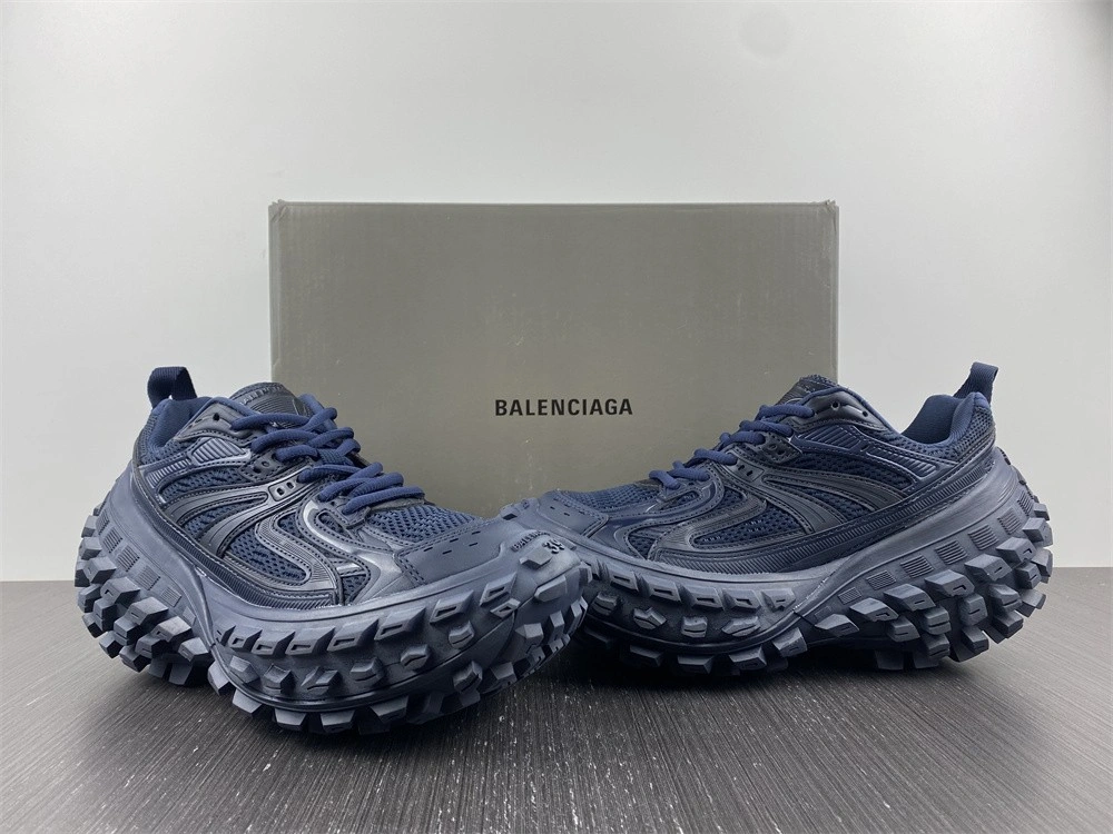 Men Women B*alenciaga Top Sneaker Defender navy Timeless 4567