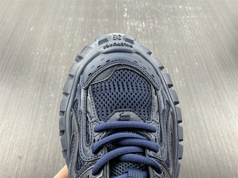 Men Women B*alenciaga Top Sneaker Defender navy Timeless 4567