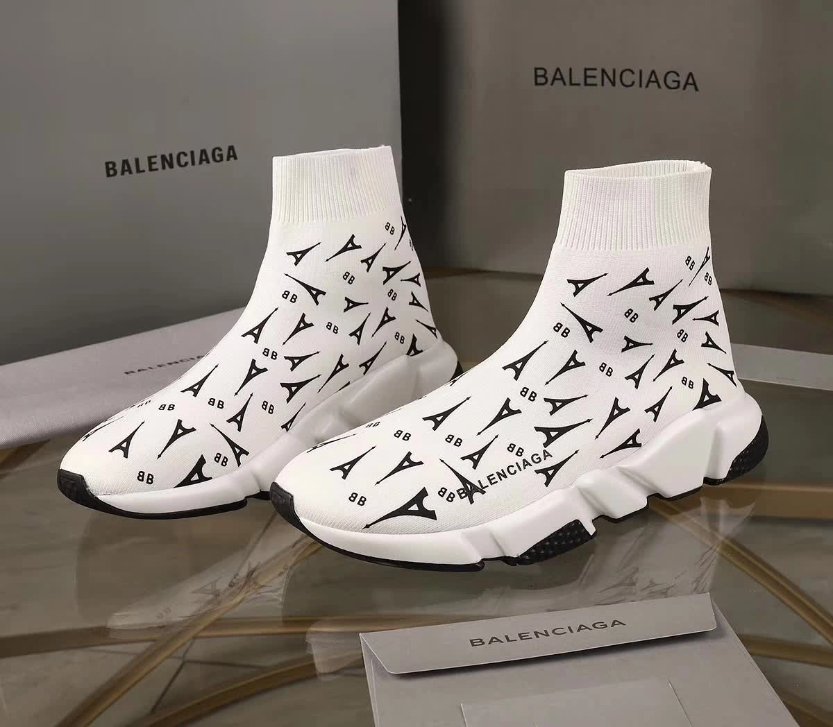Men Women B*alenciaga Top Sneaker Resilient 4662