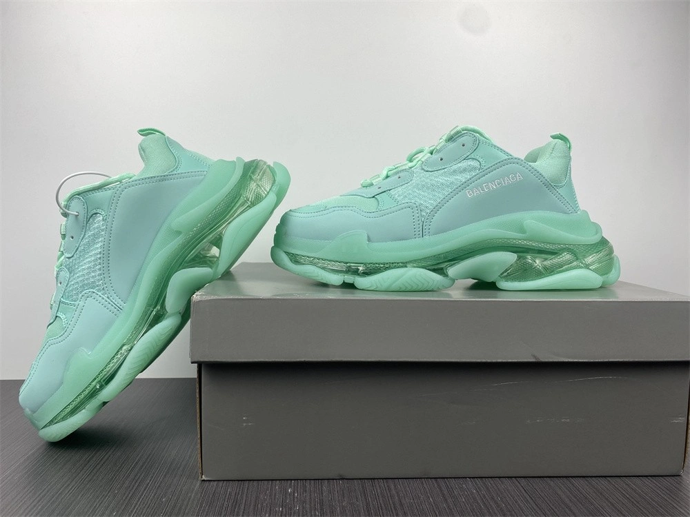 HighPerformance Men Women B*alenciaga Triple S Clear Sole Green 541624W2GA 4601