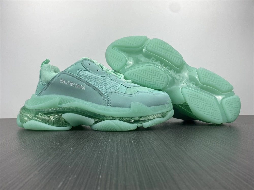 HighPerformance Men Women B*alenciaga Triple S Clear Sole Green 541624W2GA 4601