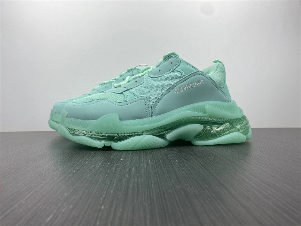HighPerformance Men Women B*alenciaga Triple S Clear Sole Green 541624W2GA 4601