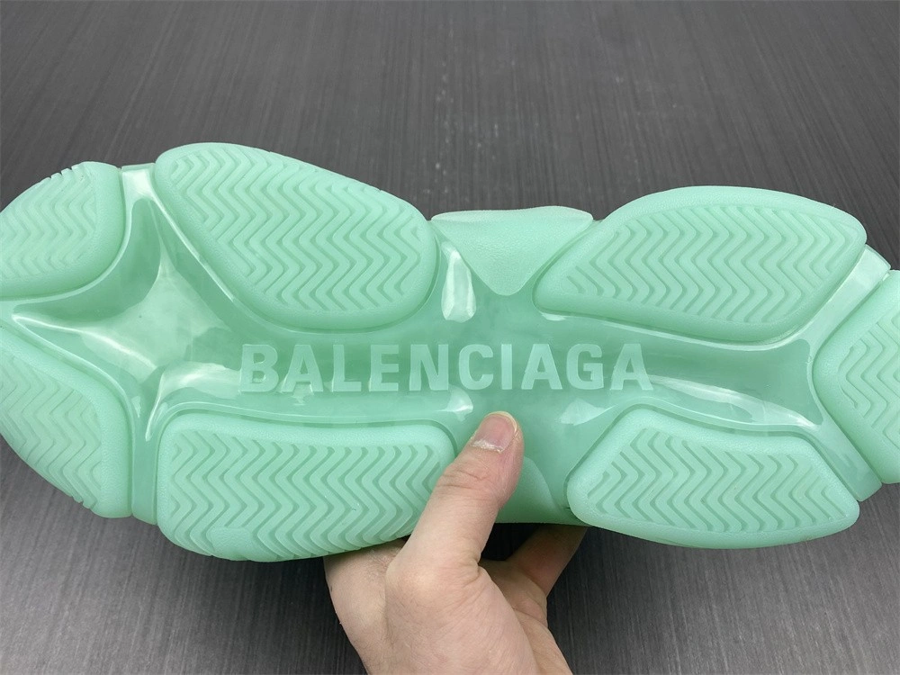 HighPerformance Men Women B*alenciaga Triple S Clear Sole Green 541624W2GA 4601