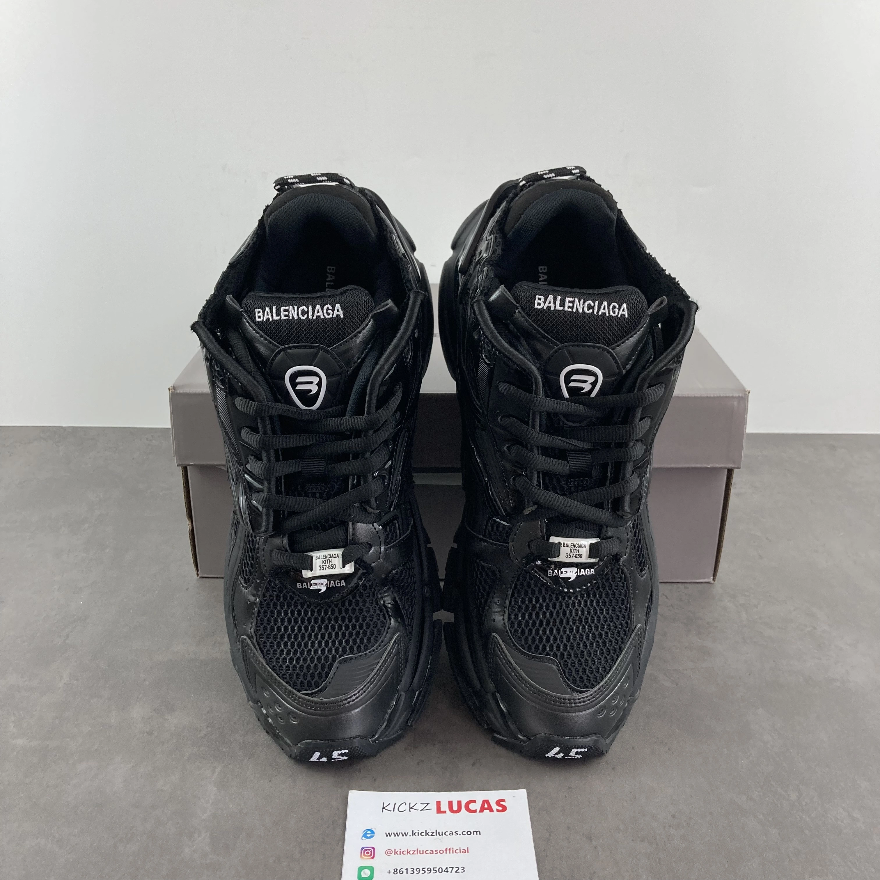 Men Women B*lenciaga Runner Black MK220927- NewStyle 4578