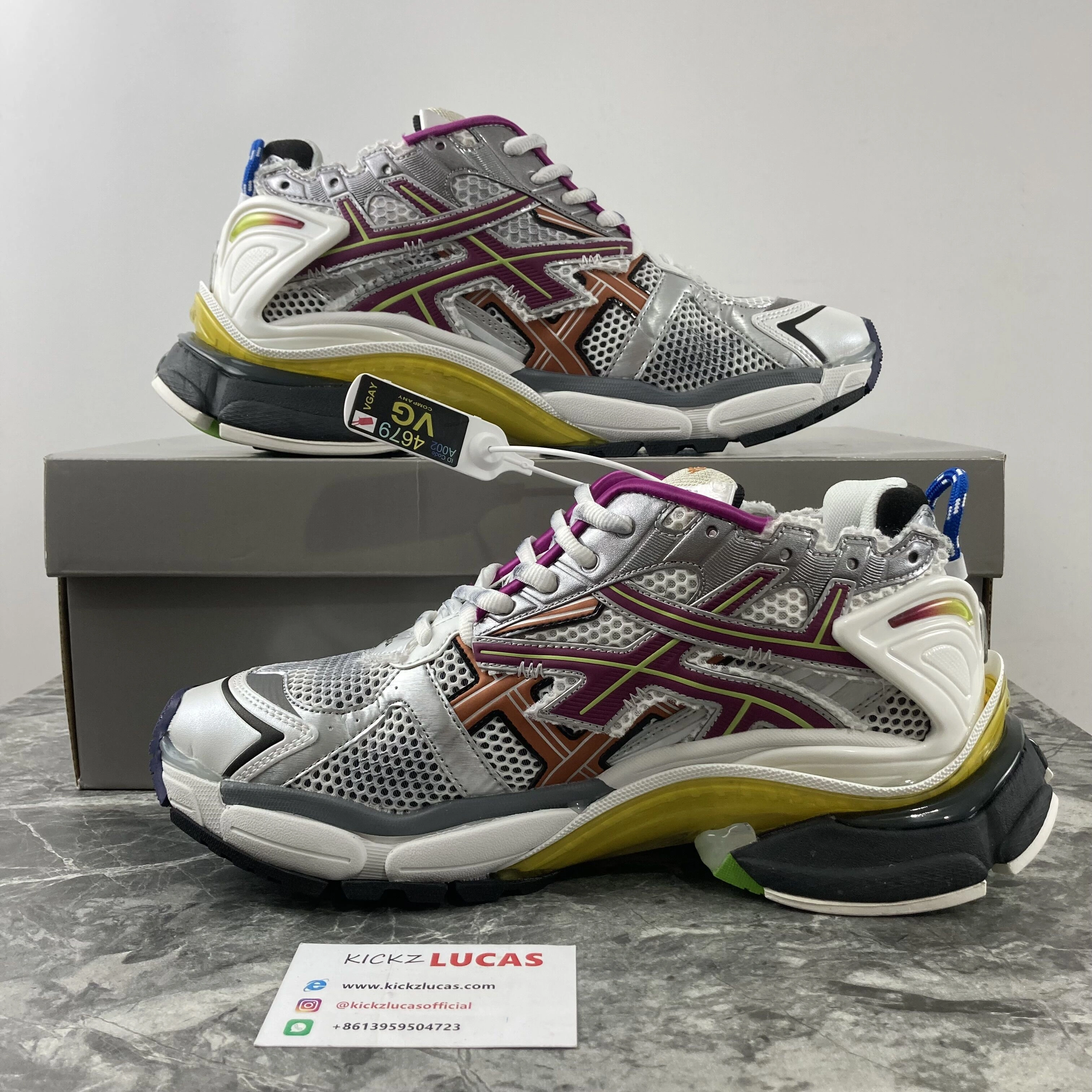 Tailored Men Women B*lenciaga Runner Multicolor 677403W3RB 4583