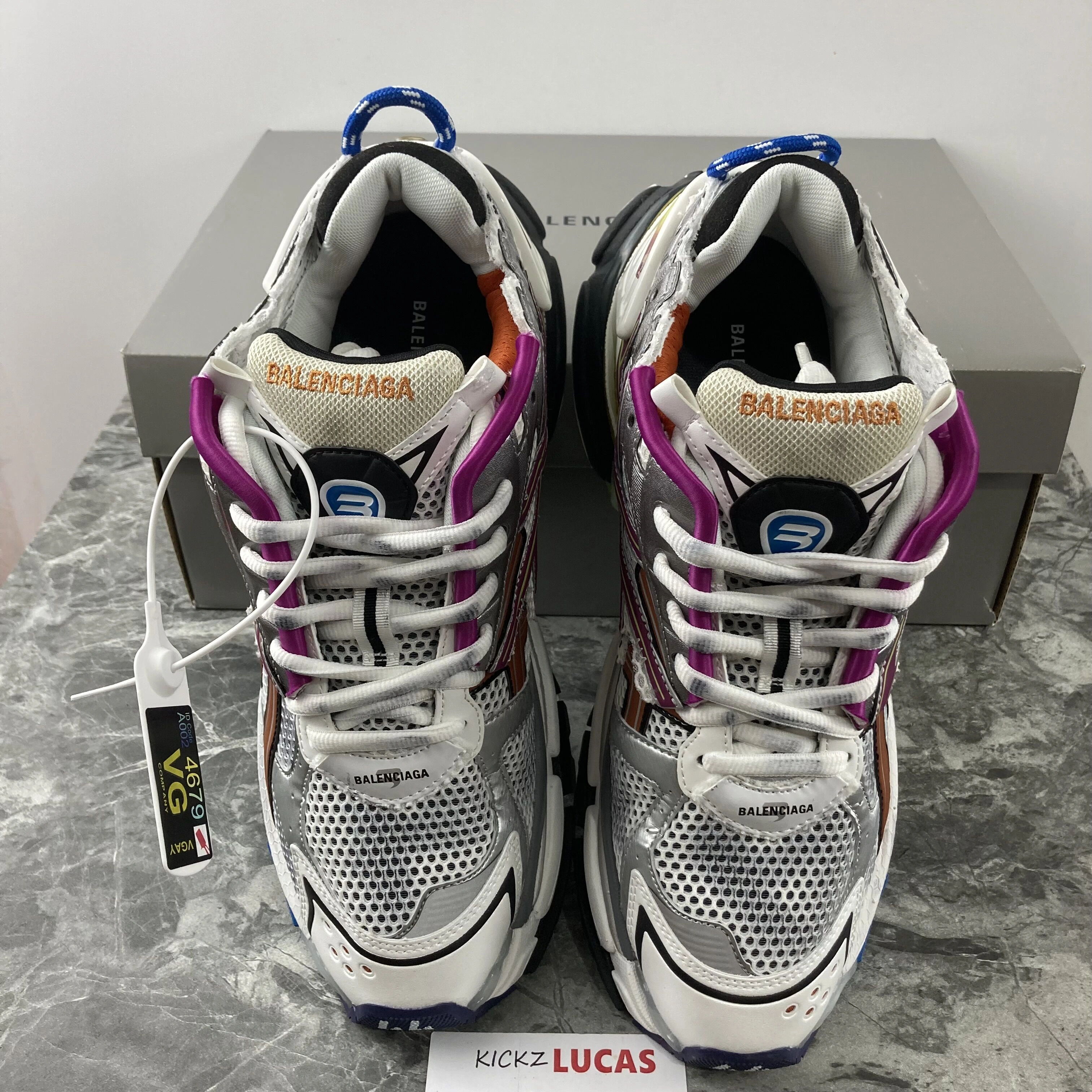 Tailored Men Women B*lenciaga Runner Multicolor 677403W3RB 4583