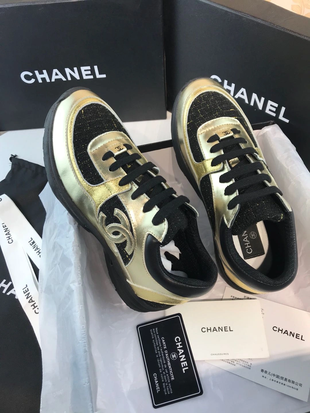 Men Women C*hanel Top Sneaker Original 6761