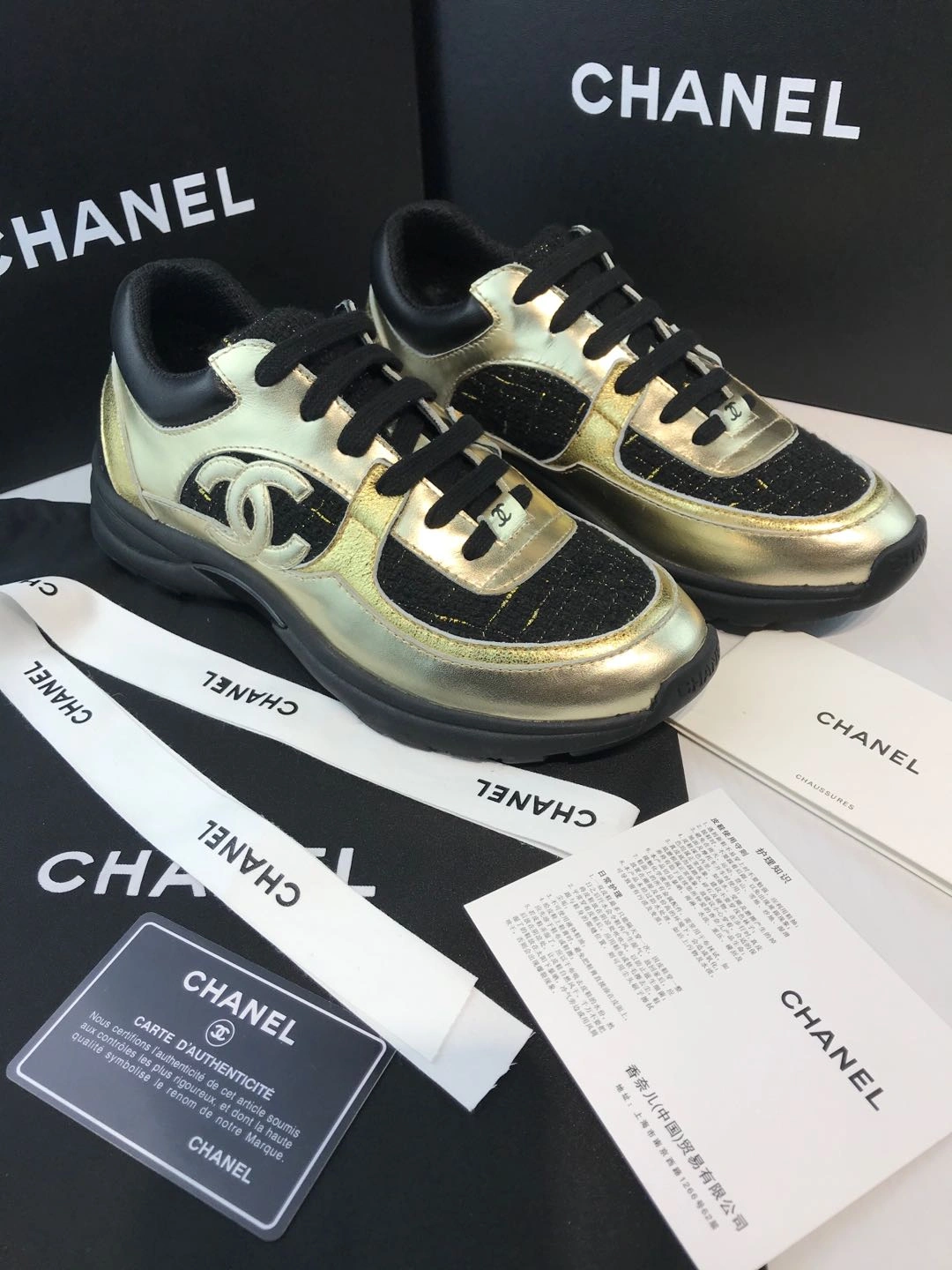 Men Women C*hanel Top Sneaker Original 6761