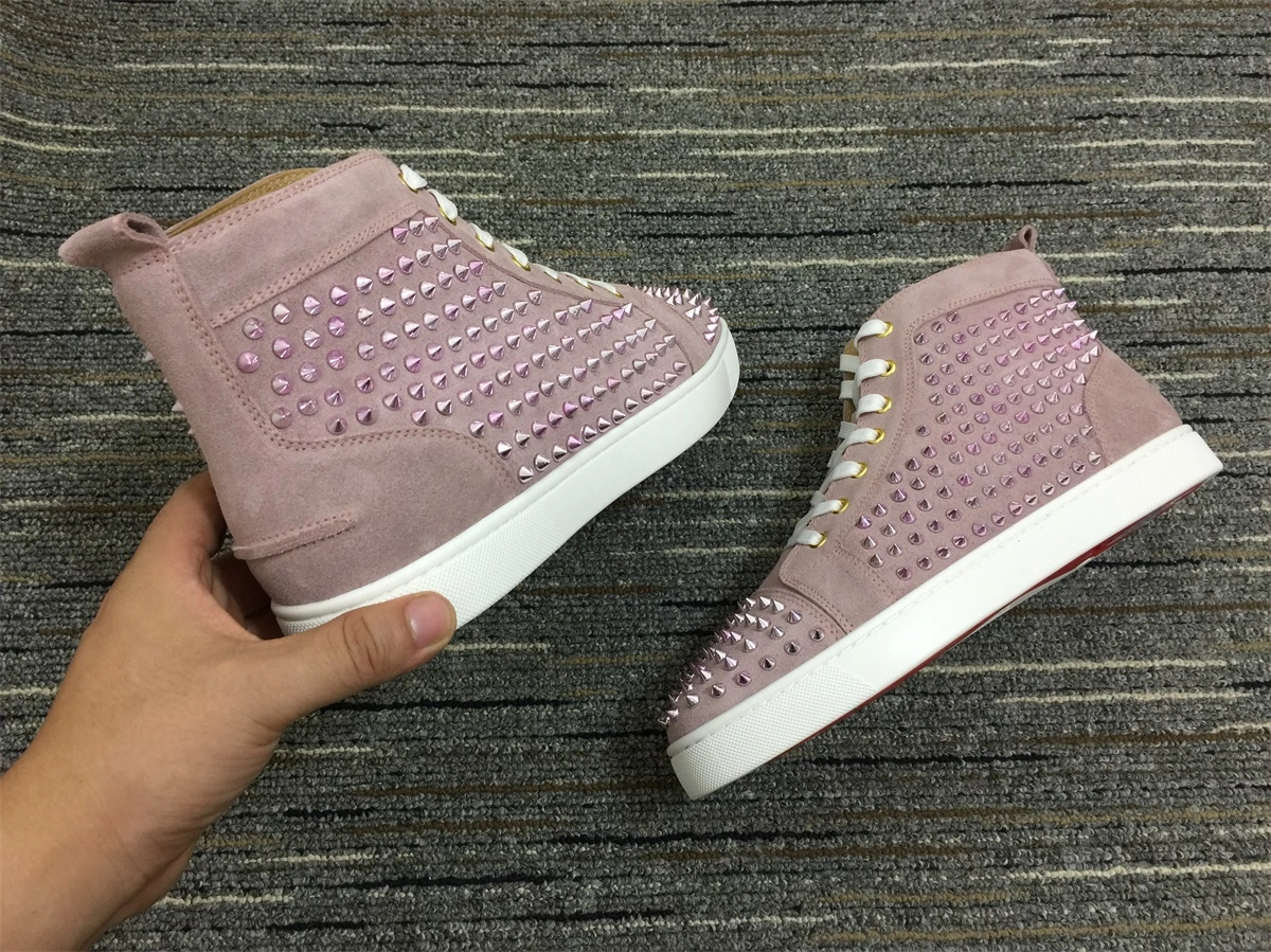 Men Women C*hristian L*ouboutin Lou Spikes Top Sneaker MoistureWicking 5128