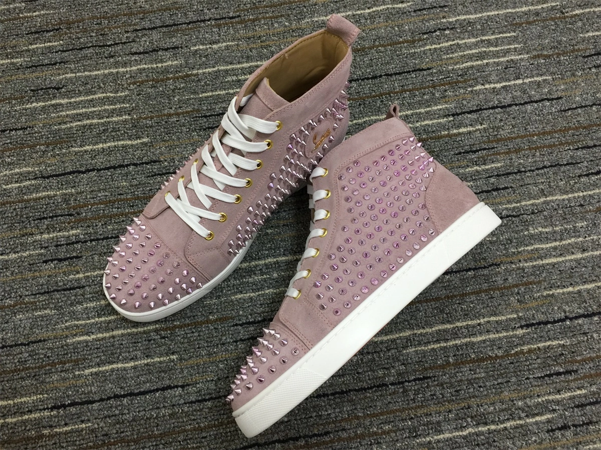 Men Women C*hristian L*ouboutin Lou Spikes Top Sneaker MoistureWicking 5128