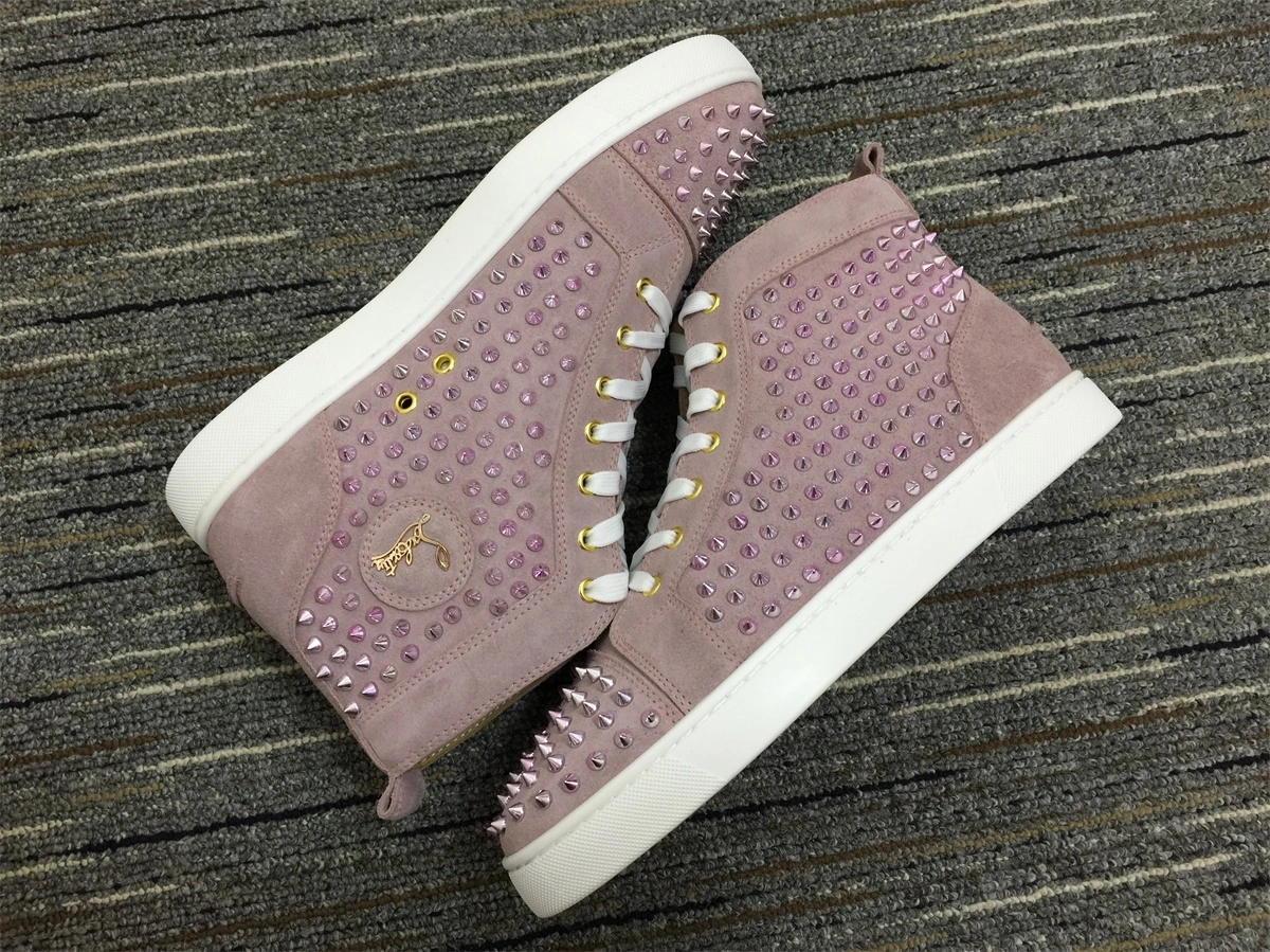 Men Women C*hristian L*ouboutin Lou Spikes Top Sneaker MoistureWicking 5128