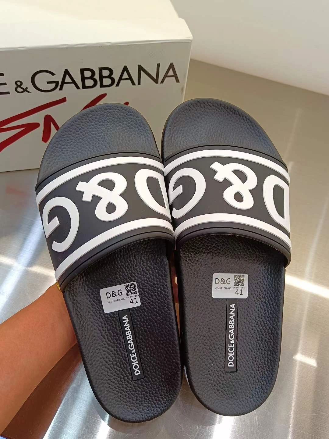 Stretchable Men Women D*G LOW Slippers 20230814- 5918
