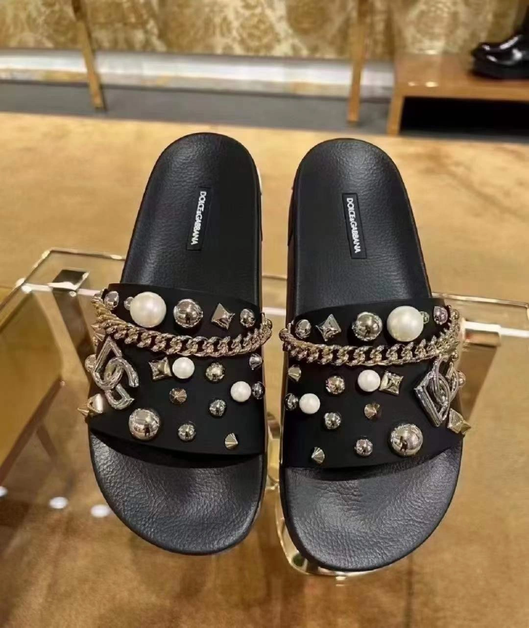 Classic Men Women D*G LOW Slippers 20230814- 5915