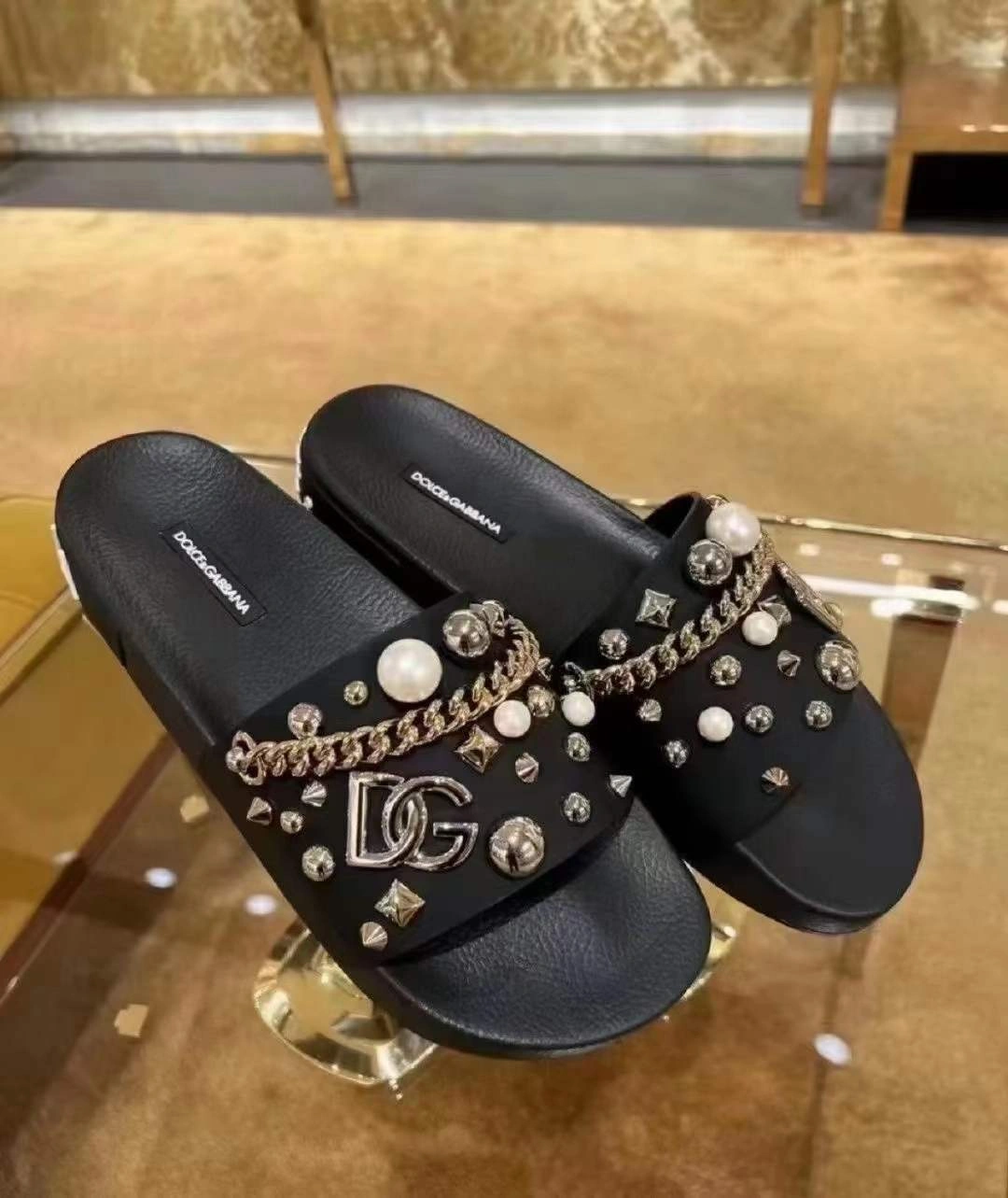 Classic Men Women D*G LOW Slippers 20230814- 5915