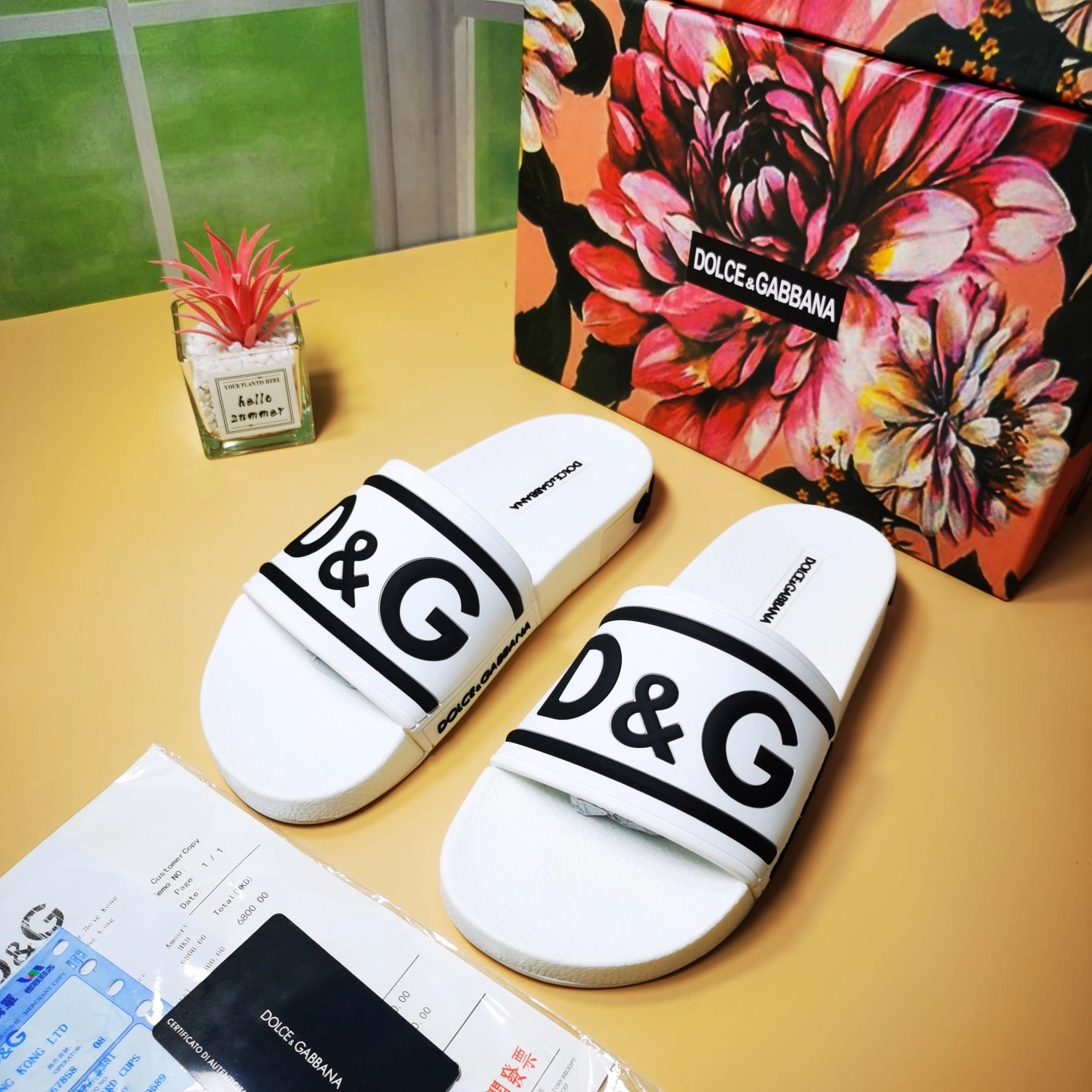 Chic Men Women D*G LOW Slippers 20230814- 5910