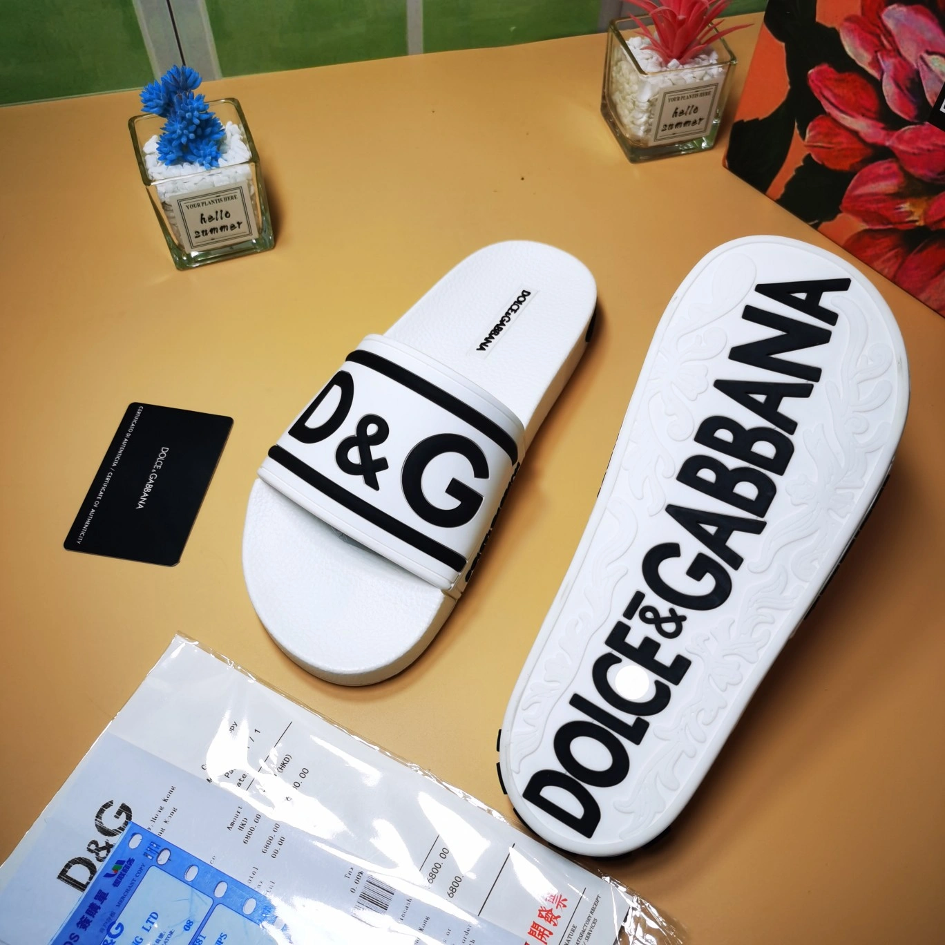 Chic Men Women D*G LOW Slippers 20230814- 5910