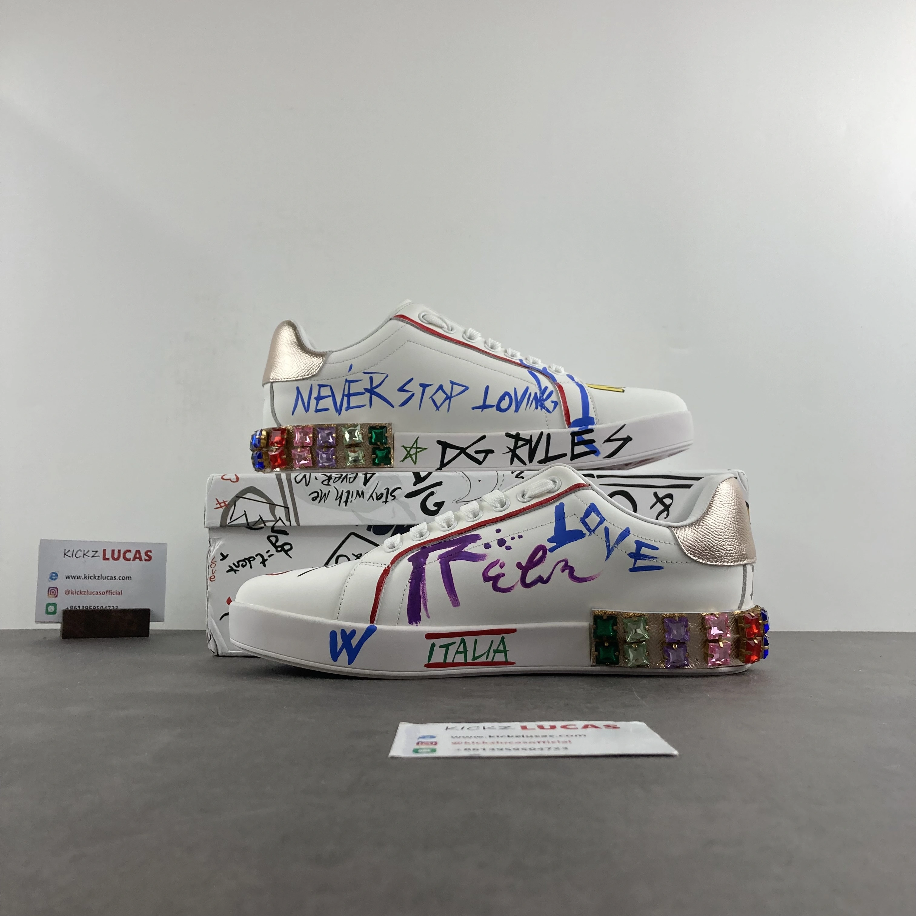 Men Women D*G LOW Sneaker 20230726- Colorful 6039