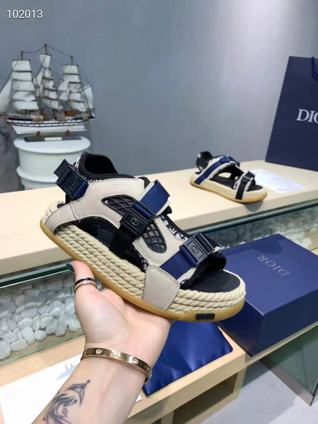 Men Women D*ior Top Sandals SoftTouch 5813