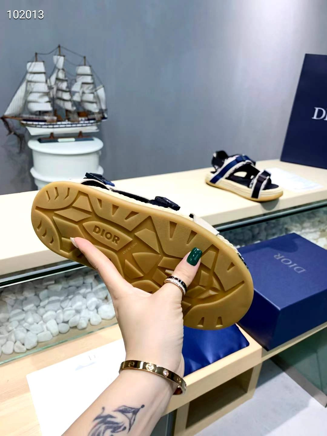 Men Women D*ior Top Sandals SoftTouch 5813