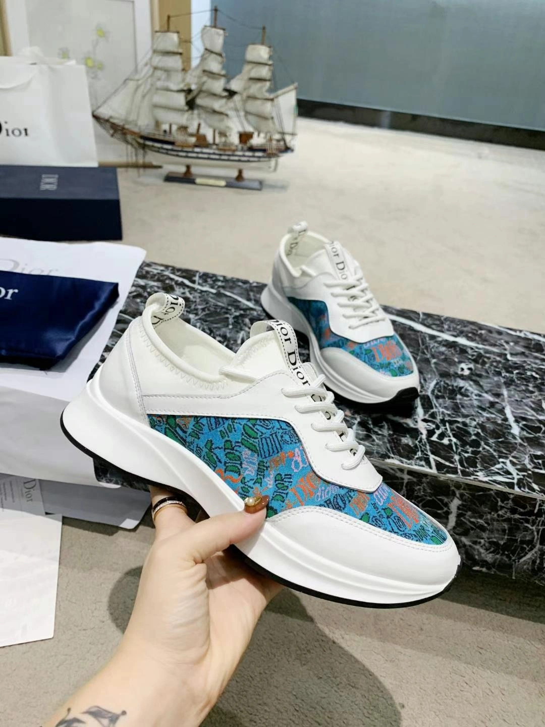 Unisex Men Women D*ior Top Sneaker 5856