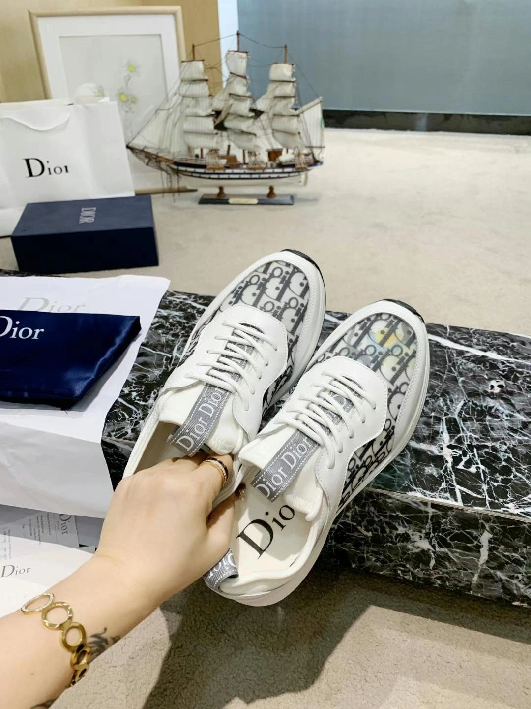 Unisex Men Women D*ior Top Sneaker 5856