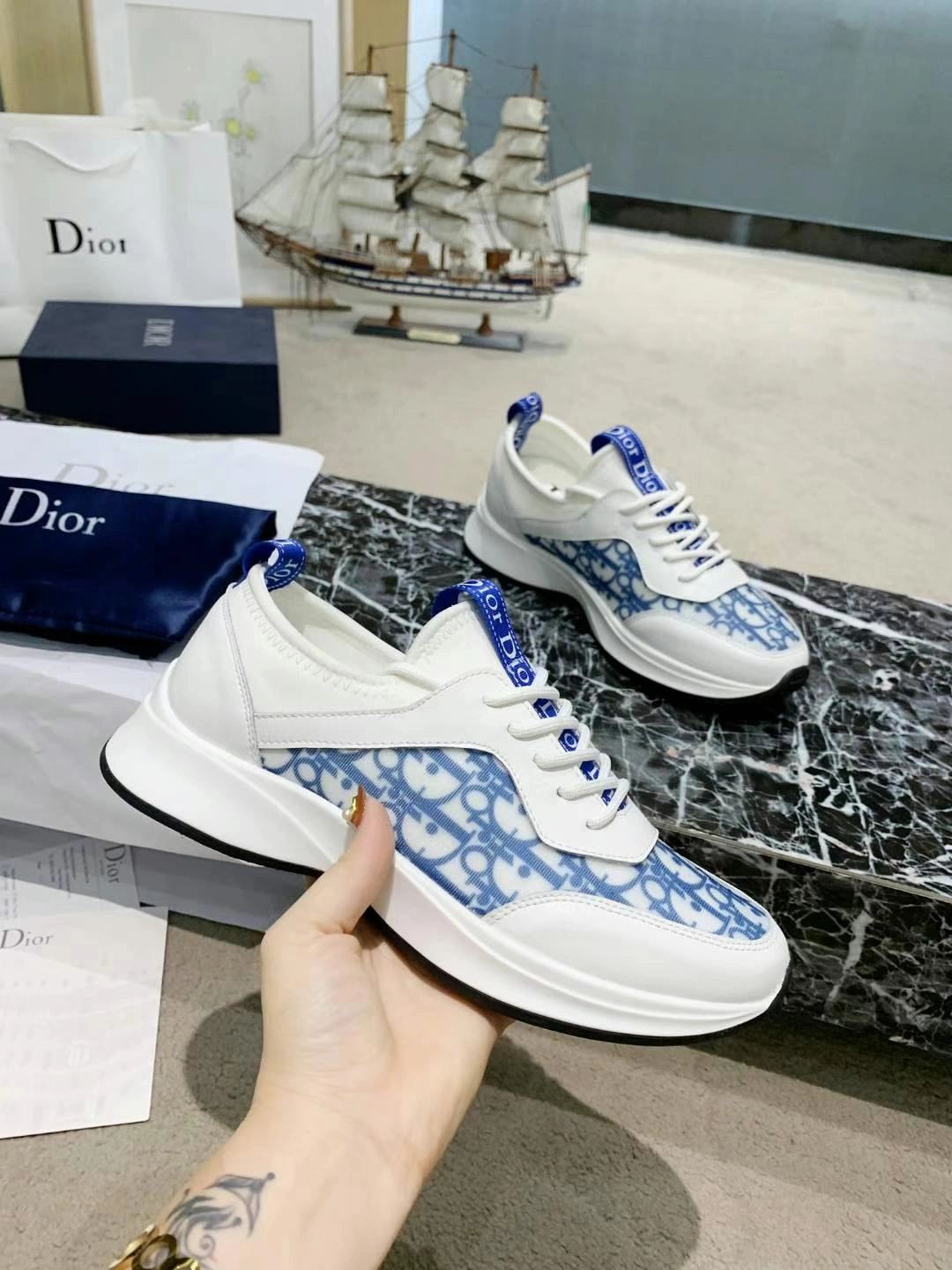 Unisex Men Women D*ior Top Sneaker 5856