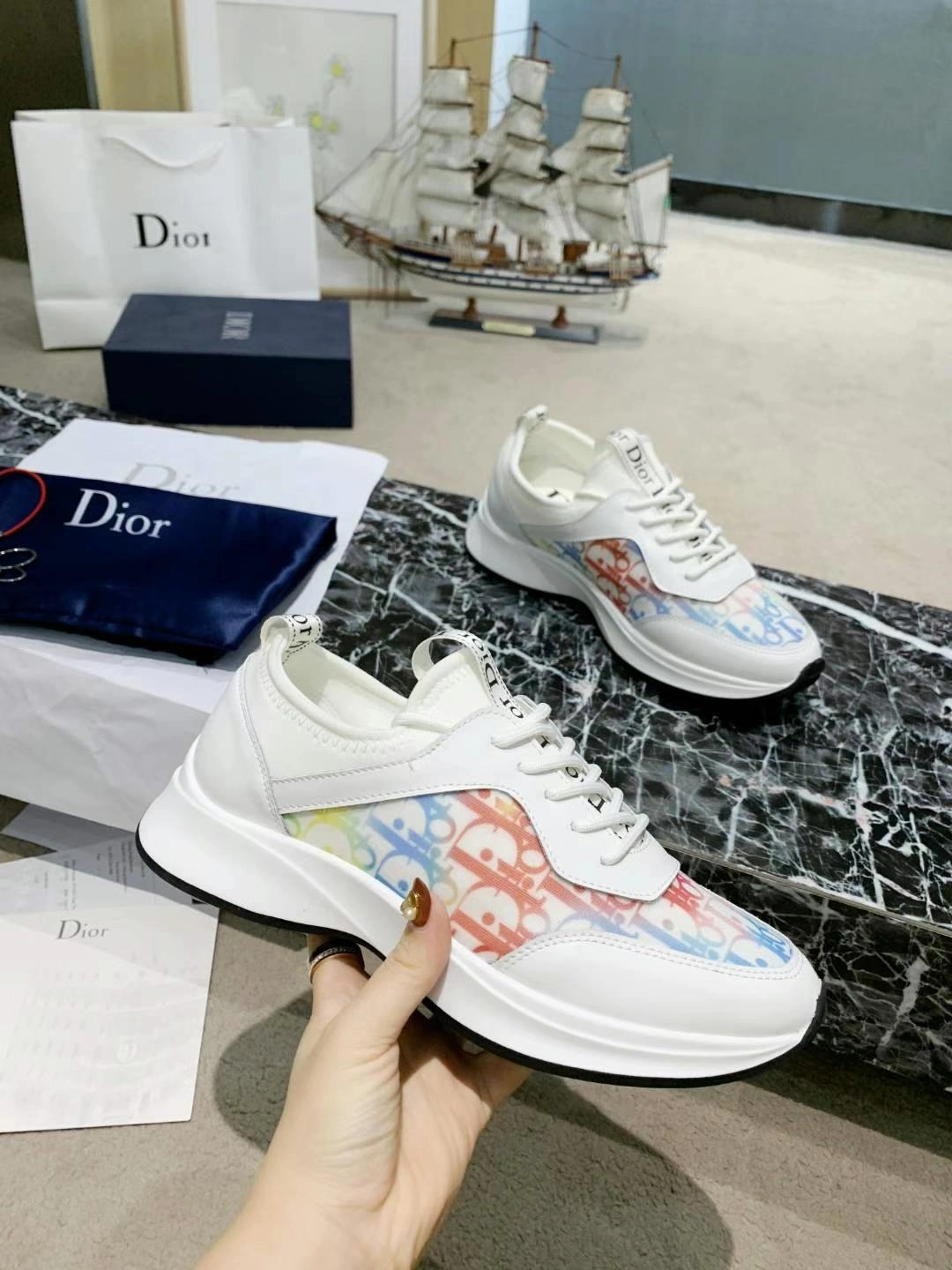 Unisex Men Women D*ior Top Sneaker 5856