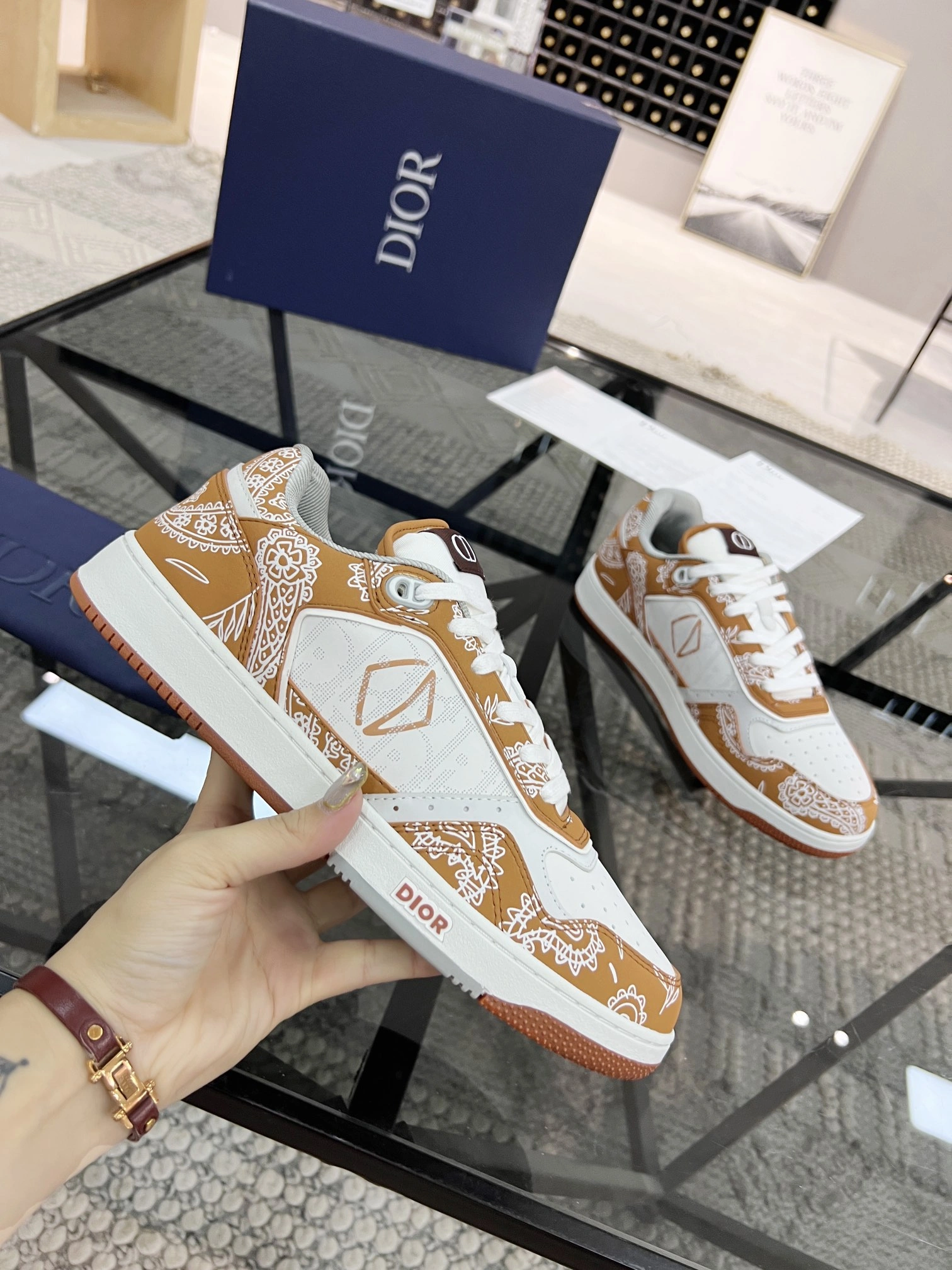 Men Women D*ior Top Sneakers B27 CP 20230531 - TopPick 5707