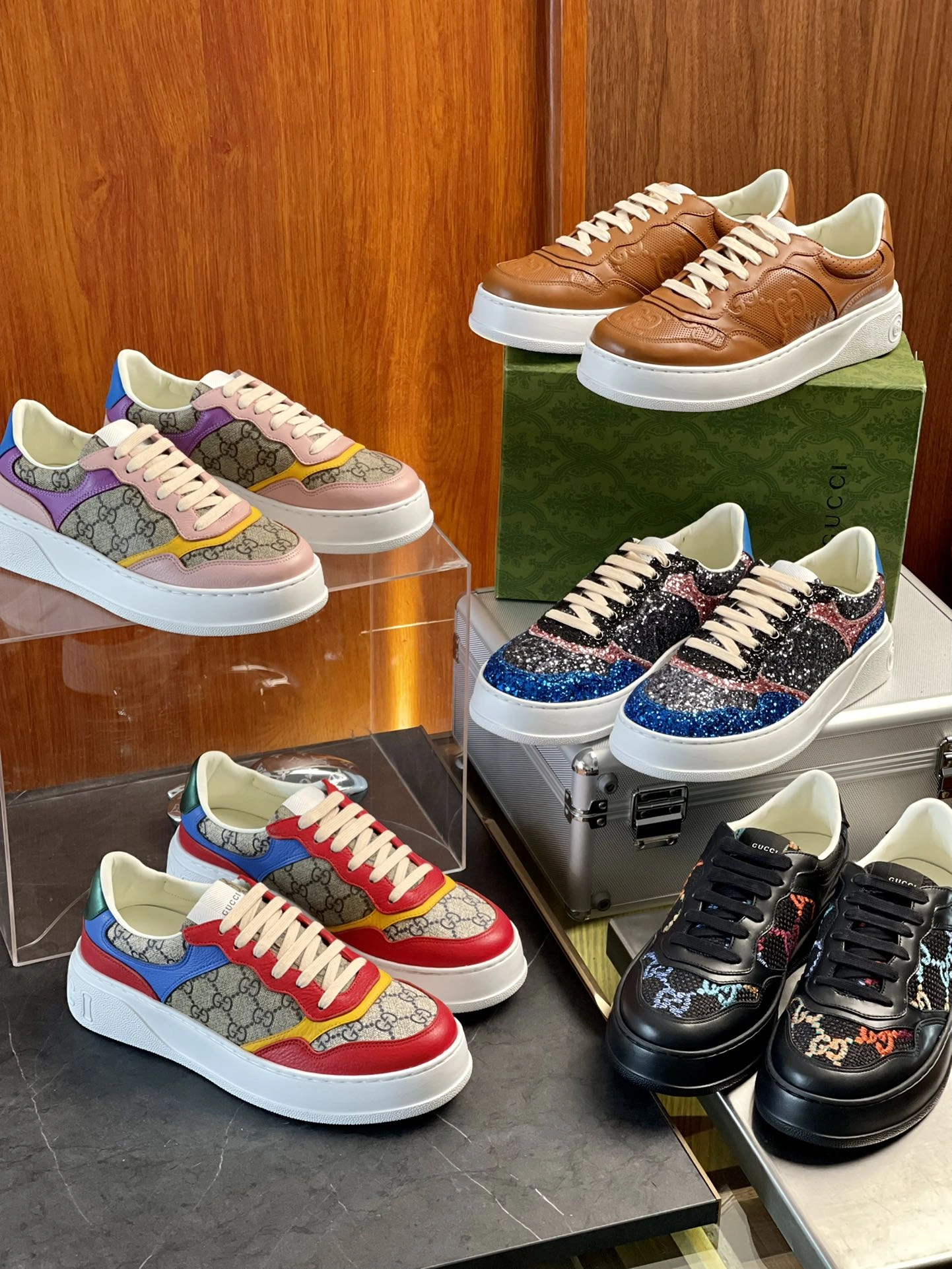 Sophisticated Men Women G*ucci GG Top Sneaker RR230406- 3454