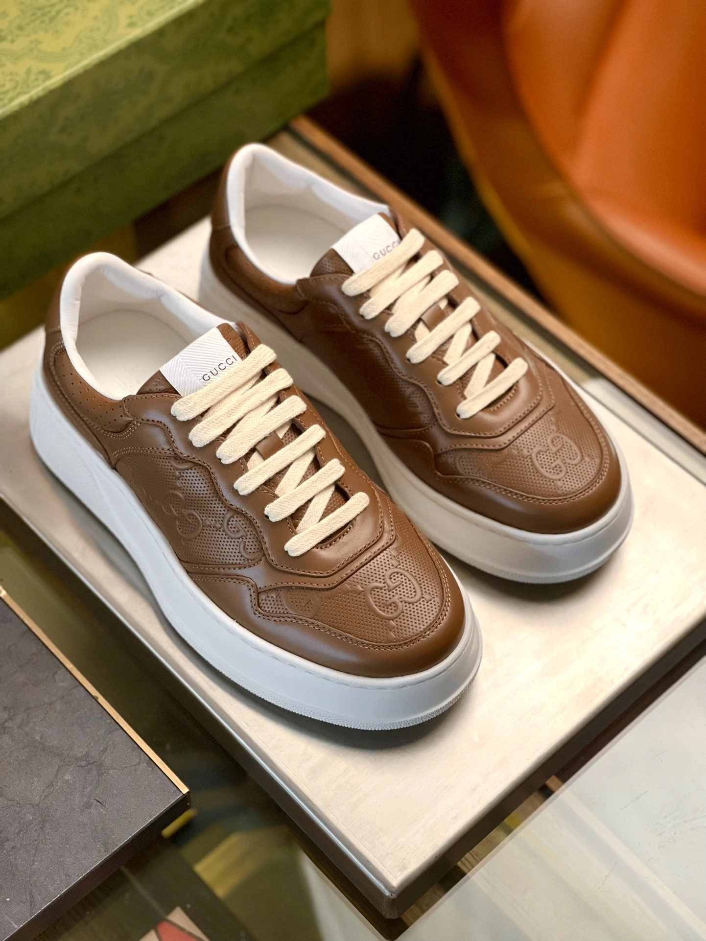 Men Women G*ucci GG Top Sneaker RR Sustainable 3452