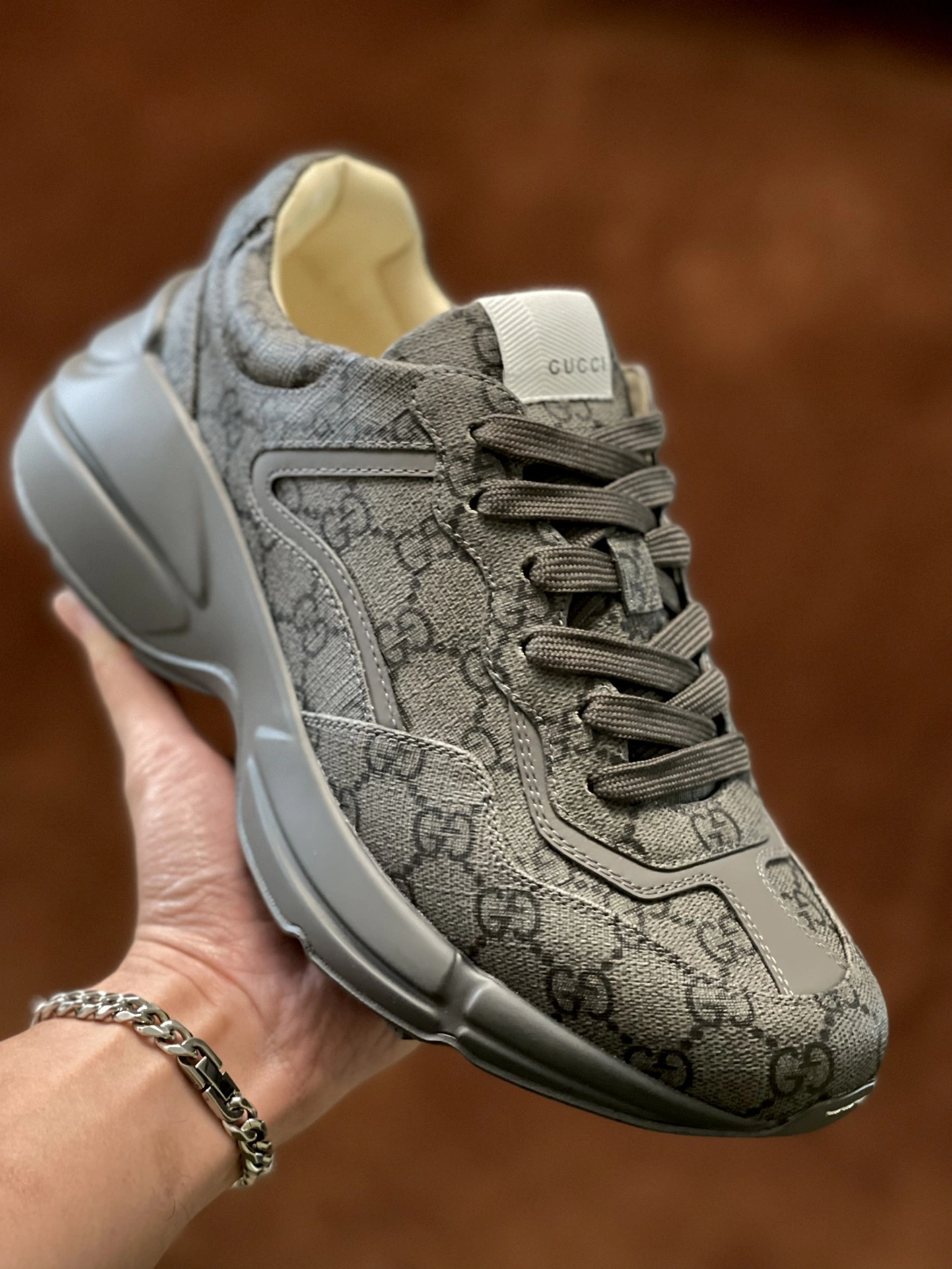 Stylish Men Women G*ucci Rhyton Top quality Sneaker RR230406- 3456